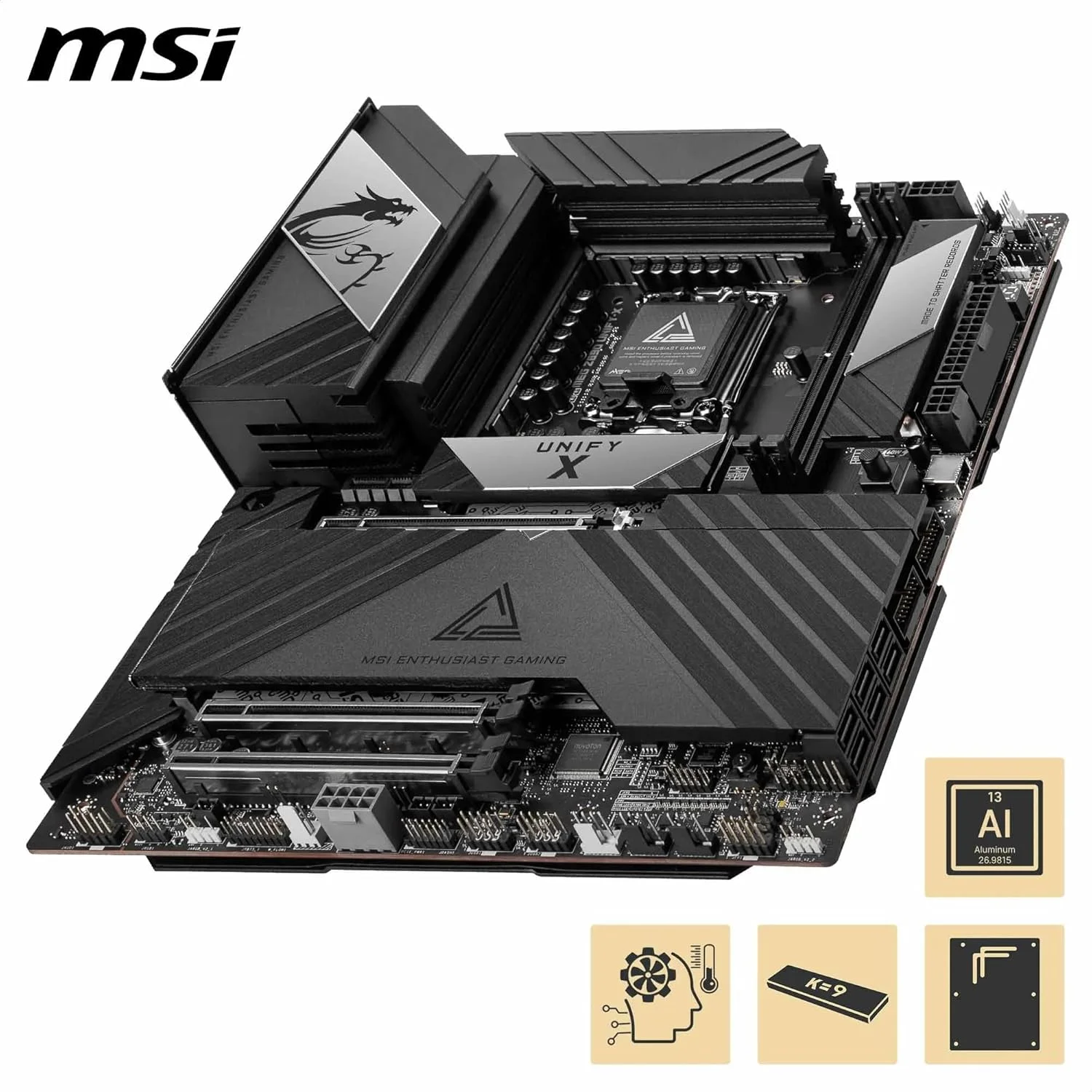 مادربرد MSI MEG Z890 Unify-X، ATX - پشتیبانی از پردازندههای Intel Core Ultra (سری 2)، LGA 1851-110A SPS، حافظه DDR5 (9600+ MT/s OC)، PCIe 5.0 & 4.0 x16، M.2 Gen5، Thunderbolt 4، Wi-Fi 7، 5G LAN مادربرد MSI MEG Z890 Unify-X، ATX - پشتیبانی از پردازندههای Intel Core Ultra (سری 2)، LGA 1851-110A SPS، حافظه DDR5 (9600+ MT/s OC)، PCIe 5.0 & 4.0 x16، M.2 Gen5، Thunderbolt 4، Wi-Fi 7، 5G LAN