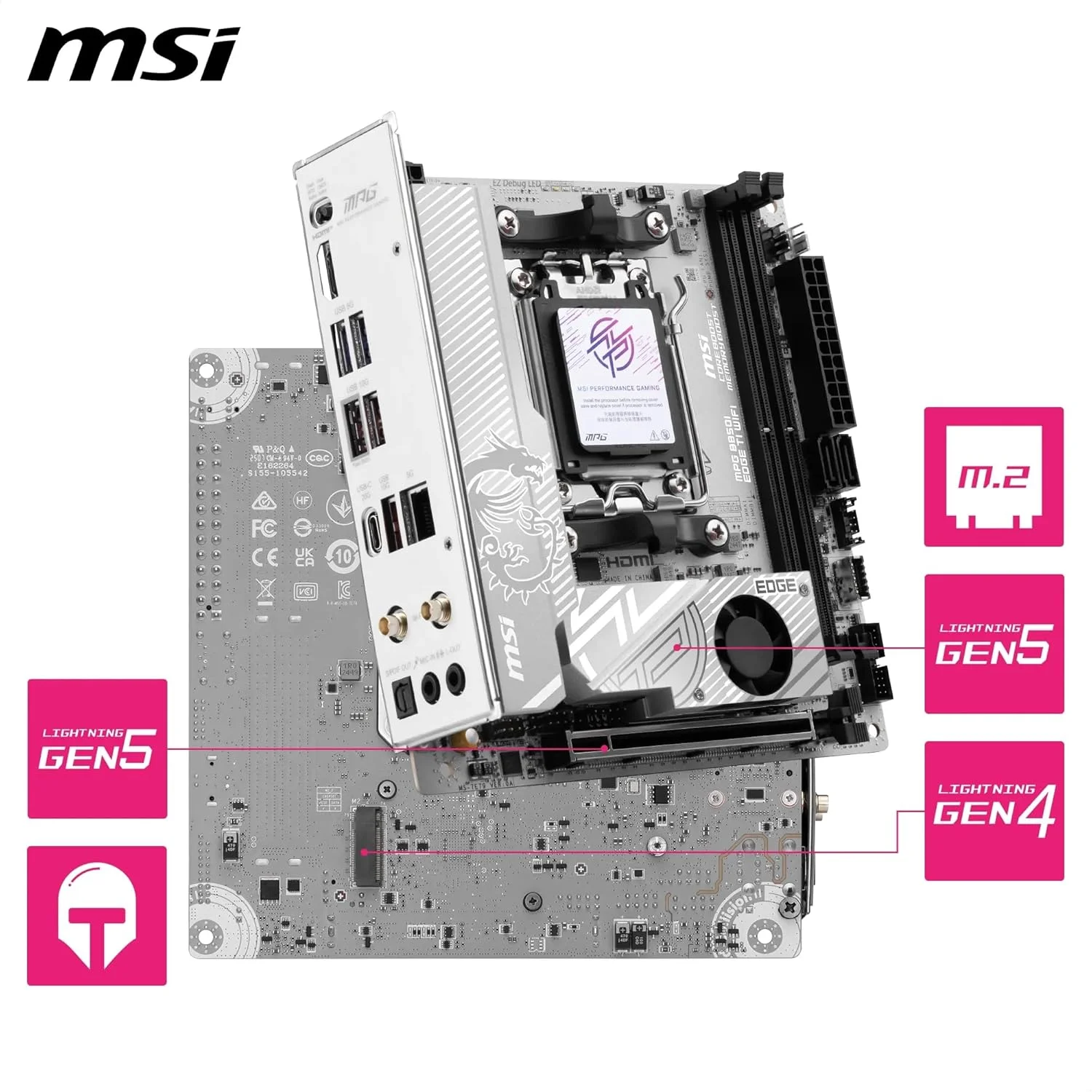 MSI MPG B850I Edge TI WiFi MSI MPG B850I Edge TI WiFi