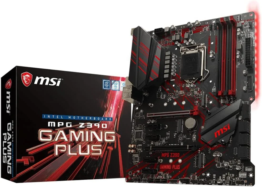 مادربرد MSI MPG Z390 Gaming Plus LGA1151 (نسل 8 و 9 اینتل) M.2 USB 3.1 Gen 2 DDR4 HDMI DVI CFX ATX Z390