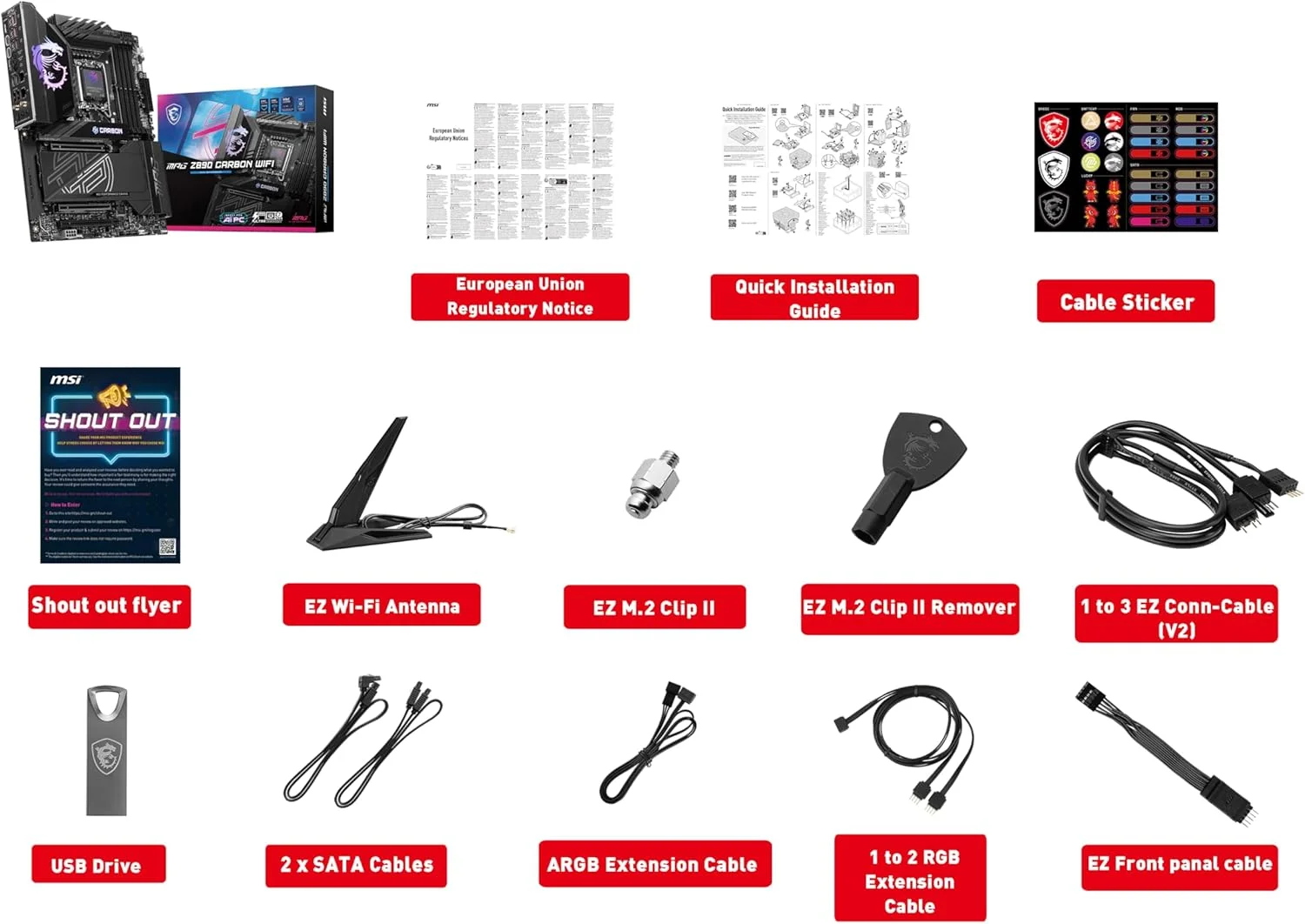 مادربرد گیمینگ MSI MPG Z890 Carbon WiFi سازگار با پردازندههای Intel Core Ultra Series 2، LGA 1851، DDR5، PCIe 5.0، M.2، SATA، LAN 5Gbps، USB Type C، Wi-Fi 7، بلوتوث 5.4 مادربرد گیمینگ MSI MPG Z890 Carbon WiFi سازگار با پردازندههای Intel Core Ultra Series 2، LGA 1851، DDR5، PCIe 5.0، M.2، SATA، LAN 5Gbps، USB Type C، Wi-Fi 7، بلوتوث 5.4