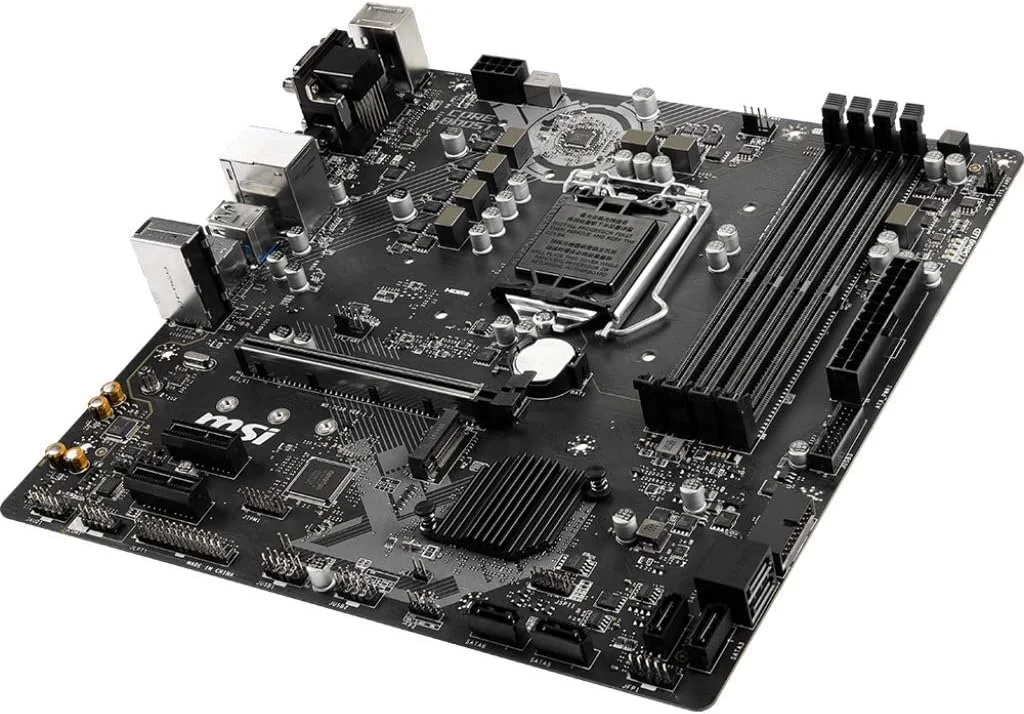 مادربرد MSI ProSeries Intel B365 LGA 1151 با پشتیبانی از پردازندههای نسل نهم/هشتم اینتل، گیگابیت LAN، DDR4، USB/DVI-D/VGA/HDMI Micro ATX (B365M PRO-VDH) مادربرد MSI ProSeries Intel B365 LGA 1151 با پشتیبانی از پردازندههای نسل نهم/هشتم اینتل، گیگابیت LAN، DDR4، USB/DVI-D/VGA/HDMI Micro ATX (B365M PRO-VDH)