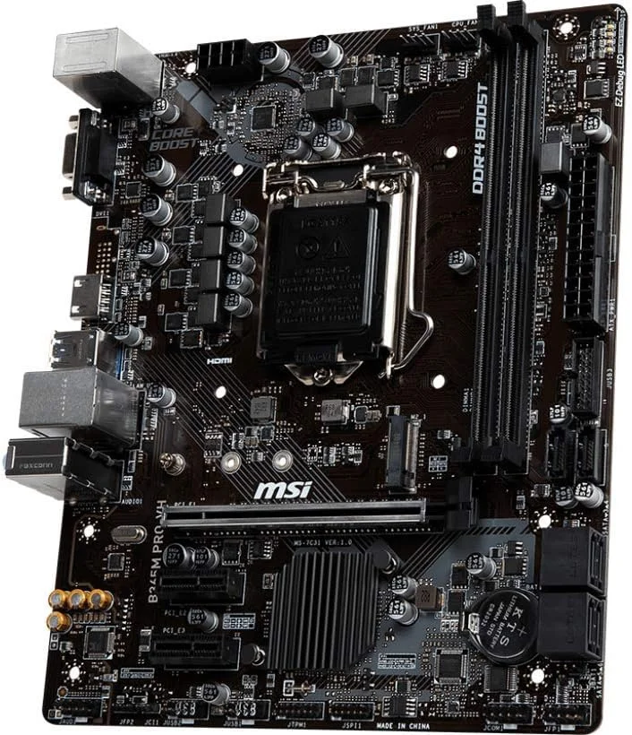 مادربرد MSI ProSeries Intel B365 LGA 1151 با پشتیبانی از پردازندههای نسل نهم/هشتم اینتل، گیگابیت LAN، DDR4، USB/VGA/HDMI Micro ATX (B365M PRO-VH) (B365MPROVH) مادربرد MSI ProSeries Intel B365 LGA 1151 با پشتیبانی از پردازندههای نسل نهم/هشتم اینتل، گیگابیت LAN، DDR4، USB/VGA/HDMI Micro ATX (B365M PRO-VH) (B365MPROVH)