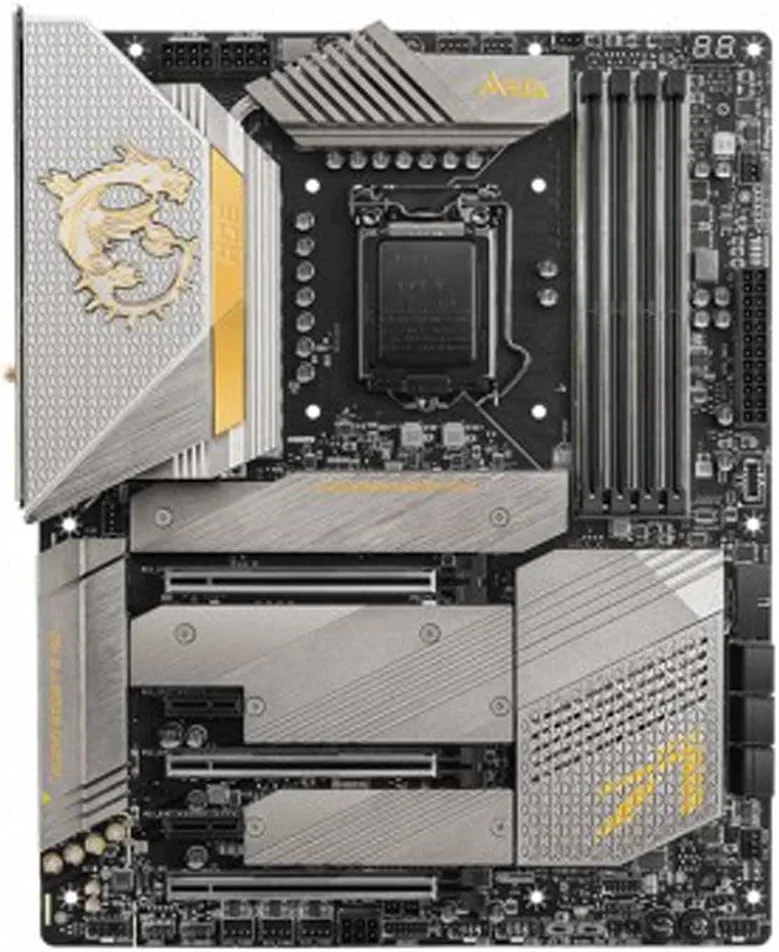 مادربرد گیمینگ MSI MEG Z590 ACE Gold Edition LGA 1200 Socket DDR4 ATX، طلایی