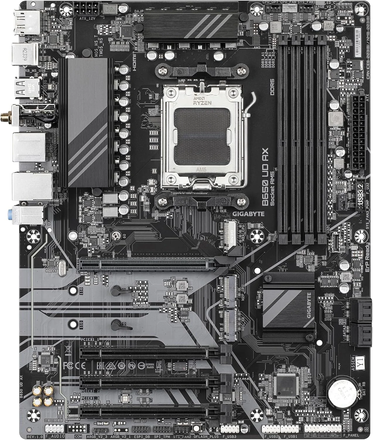 مادربرد گیگابایت B650 UD AX (سوکت AM5/B650/DDR5/S-ATA 6Gb/s/ATX)