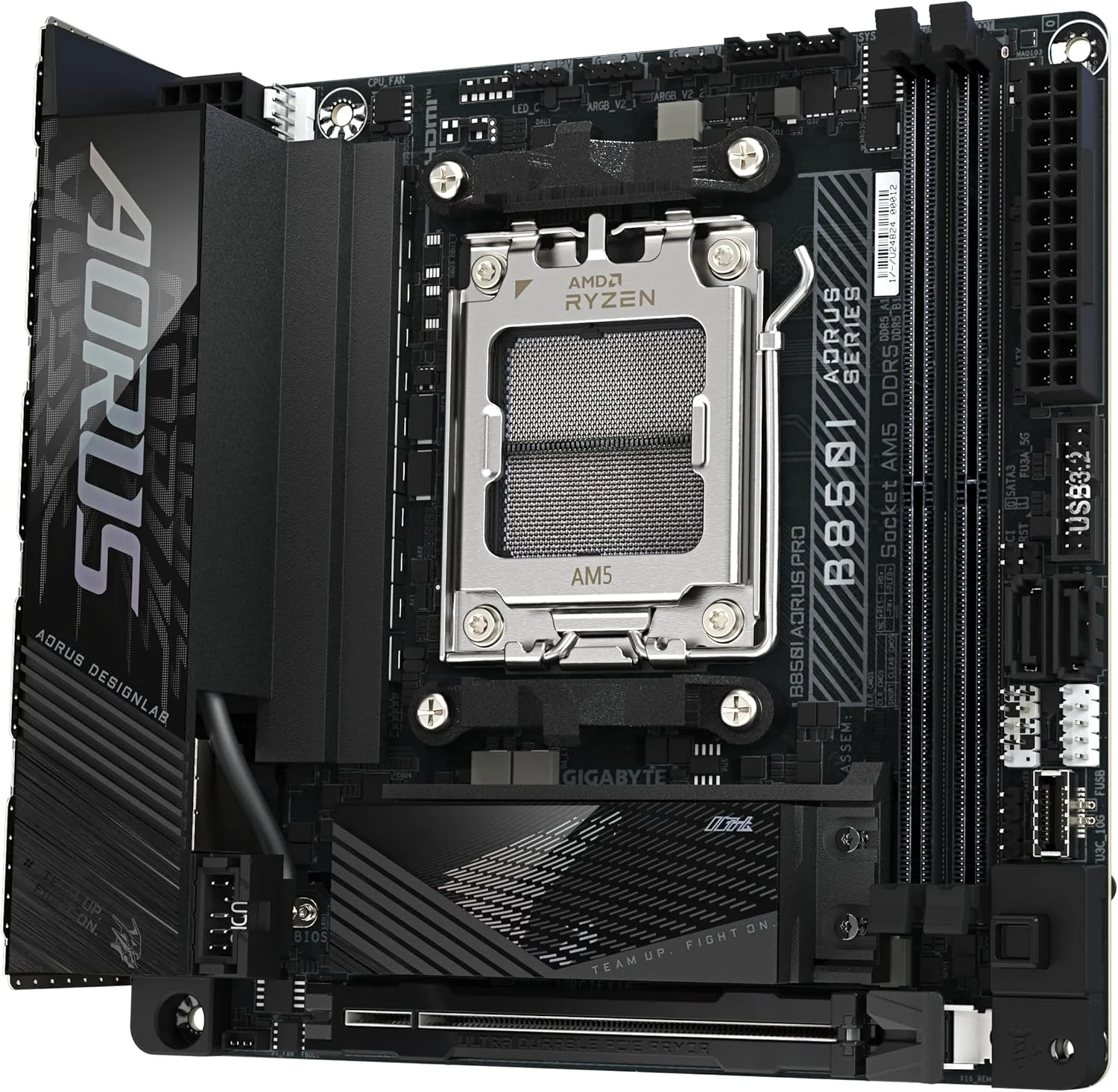 مادربرد GIGABYTE B850I AORUS PRO - پشتیبانی از پردازندههای AMD Ryzen سری 9000، VRM دیجیتال 8+2+1 فاز، تا 8400 مگاهرتز DDR5 (OC)، 1xPCIe 5.0 + 1xPCIe 4.0 M.2، 2.5LAN، WiFi 7، USB 3.2 Gen 2 مادربرد GIGABYTE B850I AORUS PRO - پشتیبانی از پردازندههای AMD Ryzen سری 9000، VRM دیجیتال 8+2+1 فاز، تا 8400 مگاهرتز DDR5 (OC)، 1xPCIe 5.0 + 1xPCIe 4.0 M.2، 2.5LAN، WiFi 7، USB 3.2 Gen 2