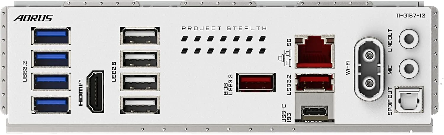 مادربرد گیگابایت B850 AORUS STEALTH ICE - پردازنده های سری AMD Ryzen 9000، VRM دیجیتال 14+2+2 فاز، تا 8200 مگاهرتز DDR5 (OC)، 2xPCIe 5.0 + 2xPCIe 4.0 M.2، WIFI 7، LAN 5 گیگابیتی، USB 3.2 Gen 2 مادربرد گیگابایت B850 AORUS STEALTH ICE - پردازنده های سری AMD Ryzen 9000، VRM دیجیتال 14+2+2 فاز، تا 8200 مگاهرتز DDR5 (OC)، 2xPCIe 5.0 + 2xPCIe 4.0 M.2، WIFI 7، LAN 5 گیگابیتی، USB 3.2 Gen 2