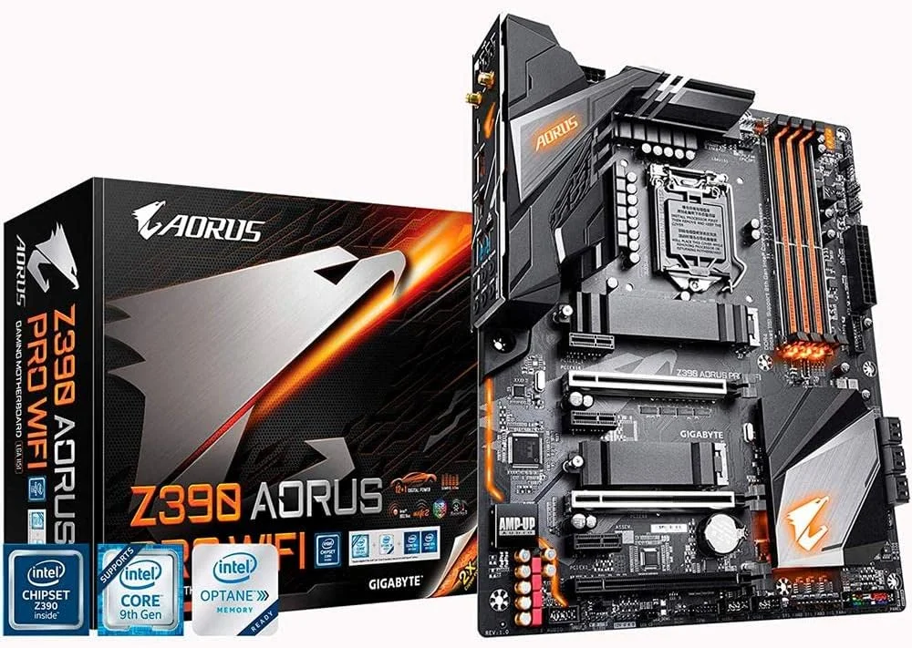 مادربرد گیمینگ GIGABYTE Z390 AORUS PRO Wi-Fi (Intel LGA1151/Z390/ATX/2xM.2 Thermal Guard/Onboard AC Wi-Fi/RGB Fusion)