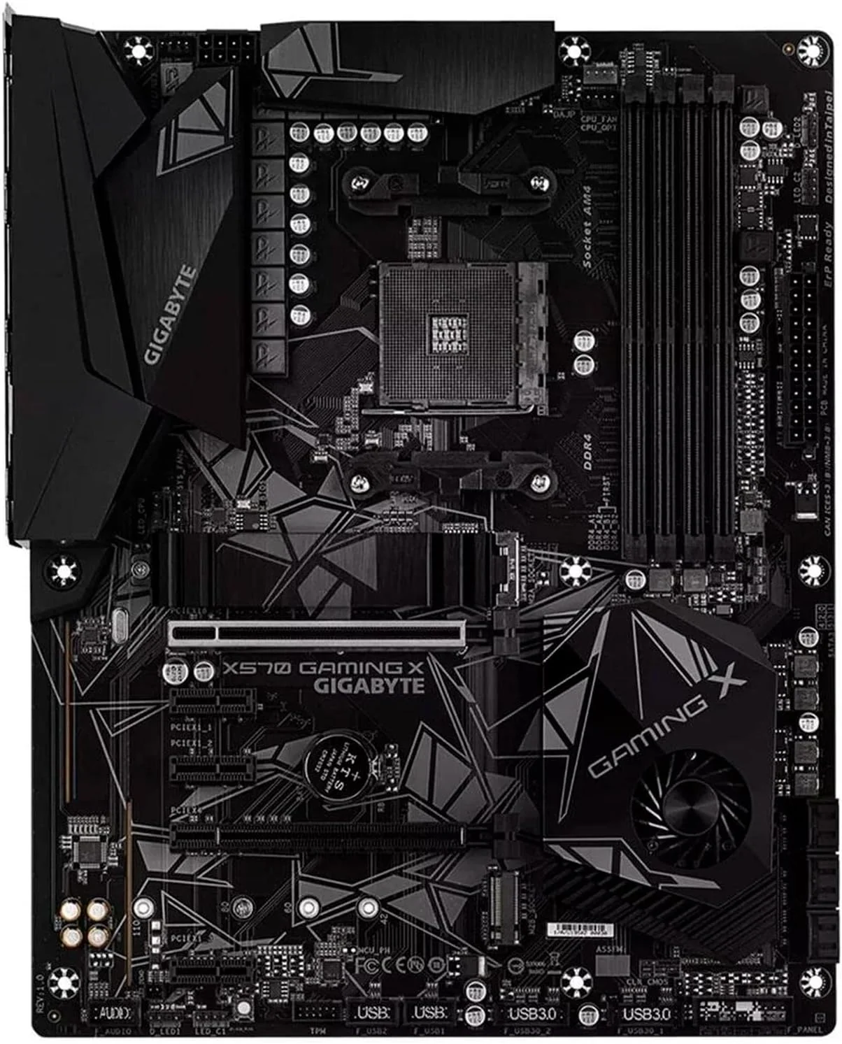 مادربرد گیمینگ گیگابایت X570 Gaming X (AMD Ryzen 3000/X570/ATX/PCIe4.0/DDR4/USB3.1/Realtek ALC887/HDMI 2.0B/RGB Fusion 2.0/Realtek GbE 8118 LAN)