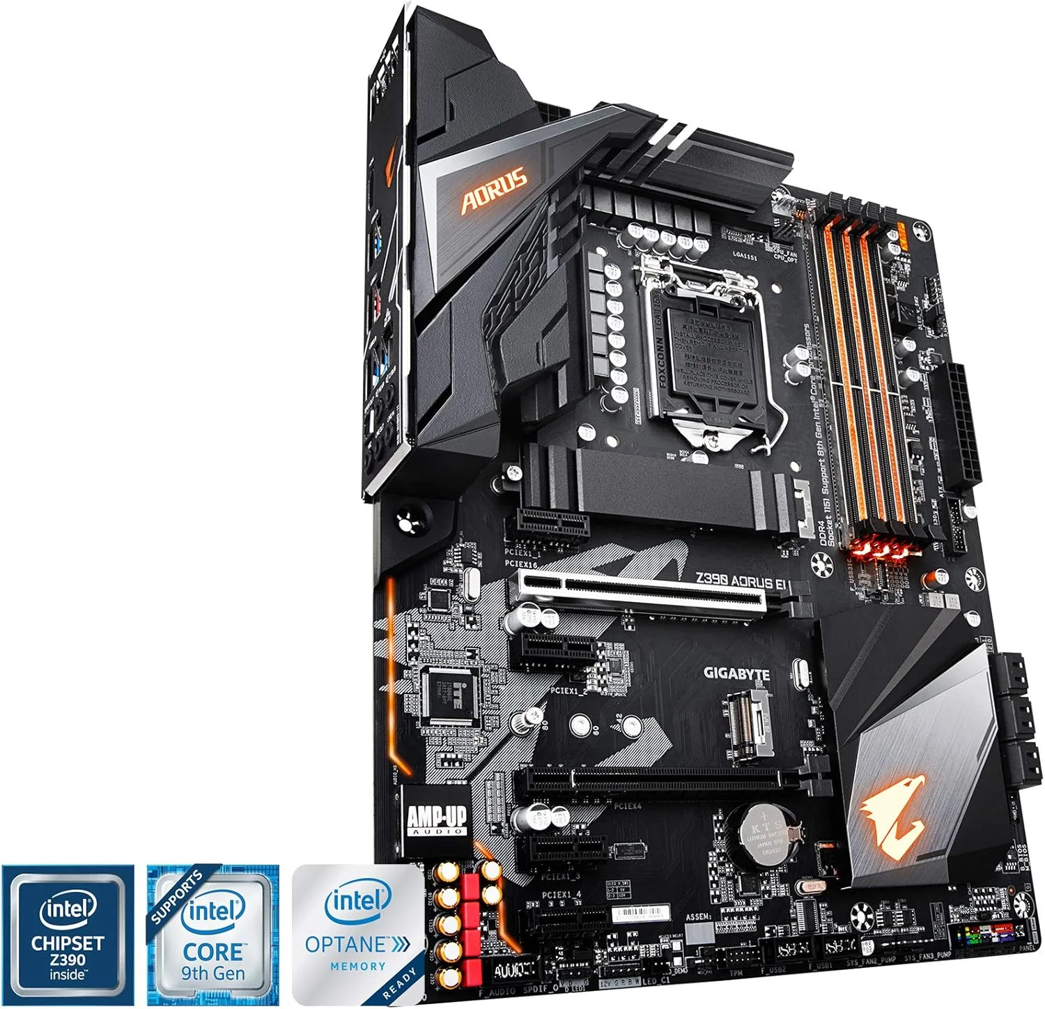 مادربرد گیگابایت Z390 AORUS ELITE (Intel LGA1151/Z390/ATX/2xM.2/Realtek ALC1220/RGB Fusion/Gaming Motherboard) مادربرد گیگابایت Z390 AORUS ELITE (Intel LGA1151/Z390/ATX/2xM.2/Realtek ALC1220/RGB Fusion/Gaming Motherboard)