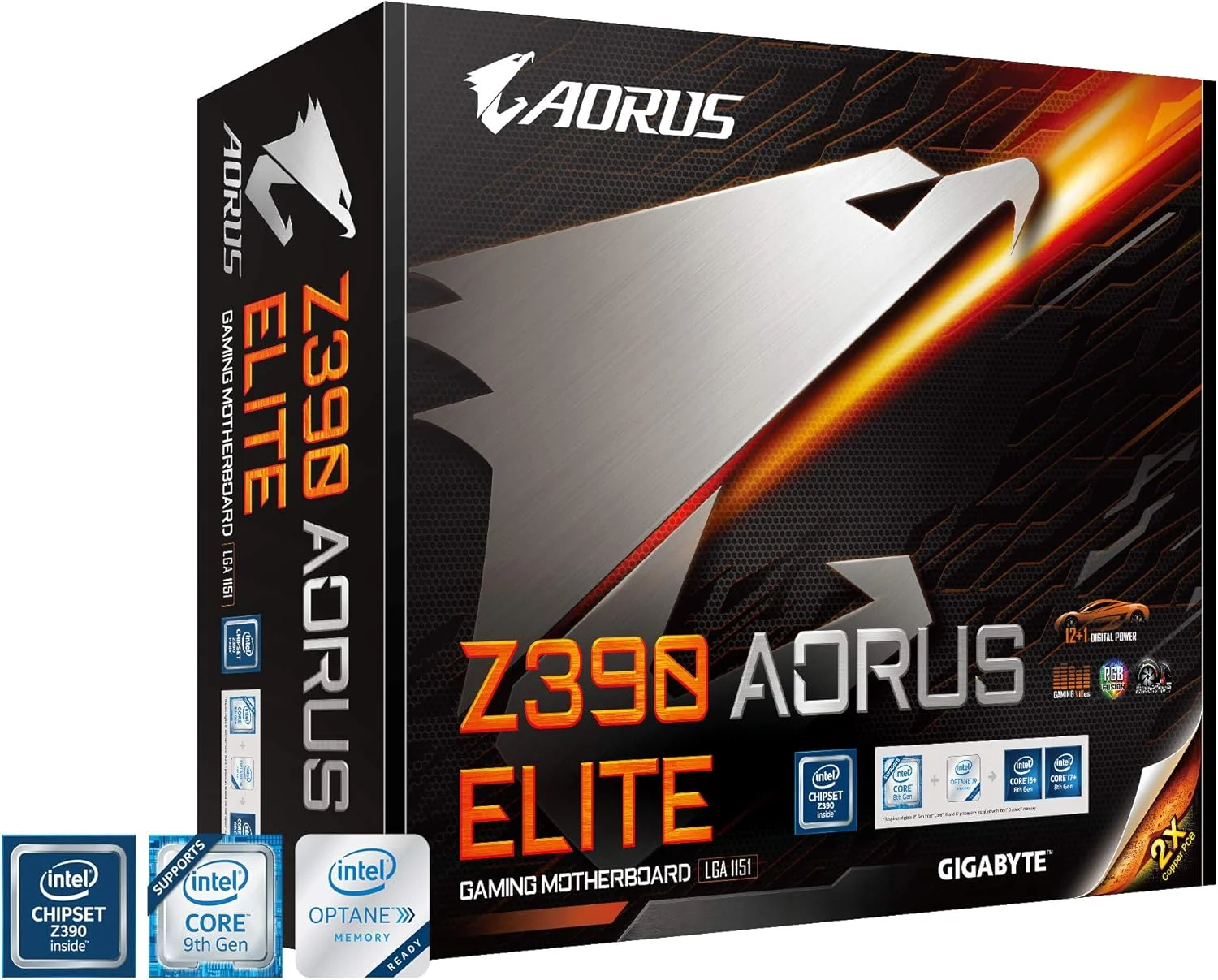 مادربرد گیگابایت Z390 AORUS ELITE (Intel LGA1151/Z390/ATX/2xM.2/Realtek ALC1220/RGB Fusion/Gaming Motherboard) مادربرد گیگابایت Z390 AORUS ELITE (Intel LGA1151/Z390/ATX/2xM.2/Realtek ALC1220/RGB Fusion/Gaming Motherboard)