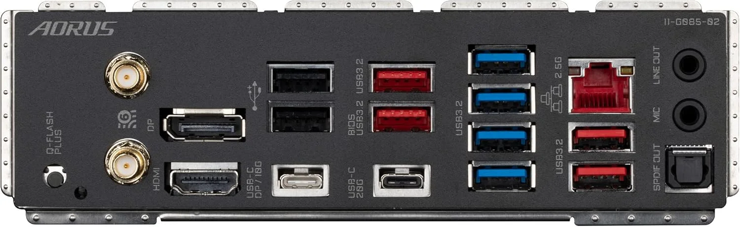 مادربرد گیمینگ GIGABYTE X670E AORUS Master (AM5/ LGA 1718/ AMD X670E/ EATX/ 5 سال گارانتی/ DDR5/ Quad M.2, PCIe 5.0/ USB 3.2 Gen2X2 Type-C/Intel WiFi 6E/ Intel 2.5GbE LAN/Q-Flash Plus)