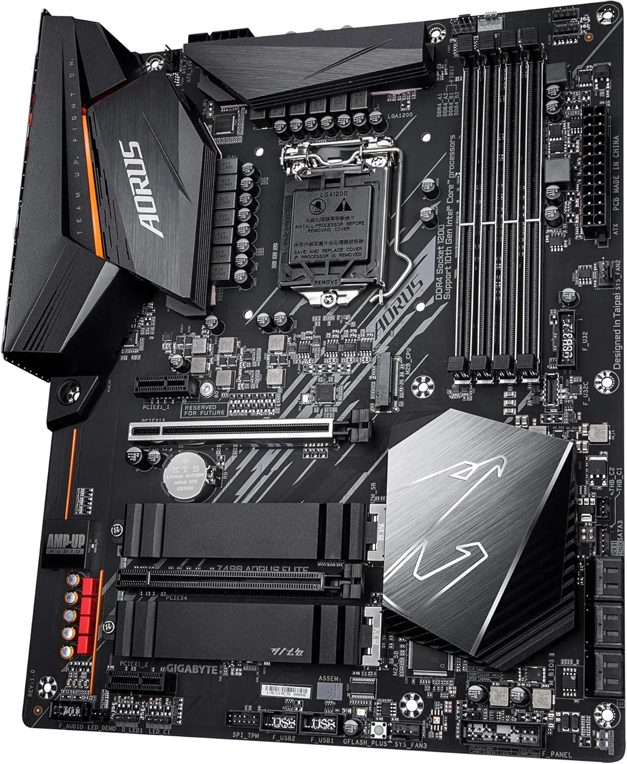 مادربرد گیمینگ GIGABYTE Z490 AORUS Elite (اینتل LGA1200/Z490/ATX/2xM.2/Realtek ALC1200/SATA 6Gb/s/USB 3.2 Gen 2/2.5 GbE LAN/RGB Fusion) مادربرد گیمینگ GIGABYTE Z490 AORUS Elite (اینتل LGA1200/Z490/ATX/2xM.2/Realtek ALC1200/SATA 6Gb/s/USB 3.2 Gen 2/2.5 GbE LAN/RGB Fusion)