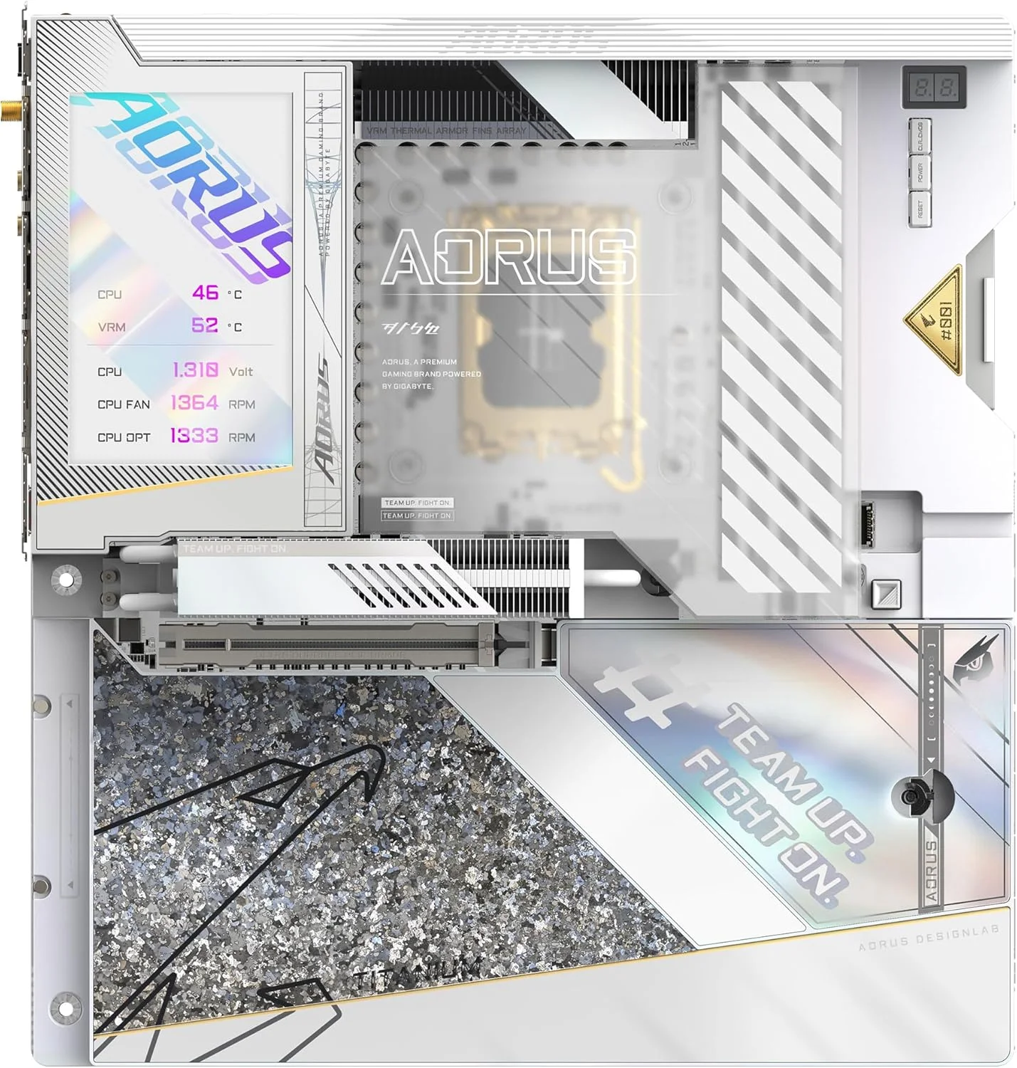 مادربرد گیگابایت Z790 AORUS XTREME X ICE - پشتیبانی از پردازنده‌های نسل 14 اینتل، LGA 1700، VRM با 24+1+2 فاز، تا 8266 مگاهرتز DDR5 (OC)، 1xPCIe 5.0 + 4xPCIe 4.0 M.2، Wi-Fi 7، LAN 10GbE، USB 3.2 Gen 2x2
