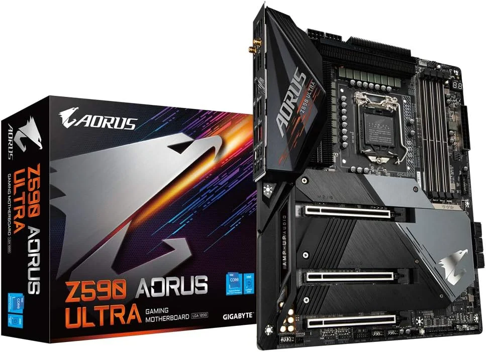 مادربرد گیگابایت Z590 AORUS ULTRA ATX برای پردازندههای Intel LGA 1200 مادربرد گیگابایت Z590 AORUS ULTRA ATX برای پردازندههای Intel LGA 1200