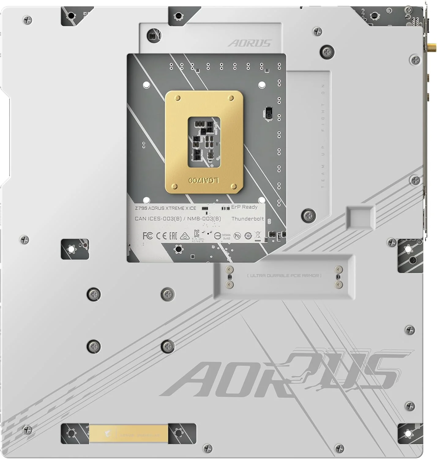 مادربرد گیگابایت Z790 AORUS XTREME X ICE - پشتیبانی از پردازنده‌های نسل 14 اینتل، LGA 1700، VRM با 24+1+2 فاز، تا 8266 مگاهرتز DDR5 (OC)، 1xPCIe 5.0 + 4xPCIe 4.0 M.2، Wi-Fi 7، LAN 10GbE، USB 3.2 Gen 2x2