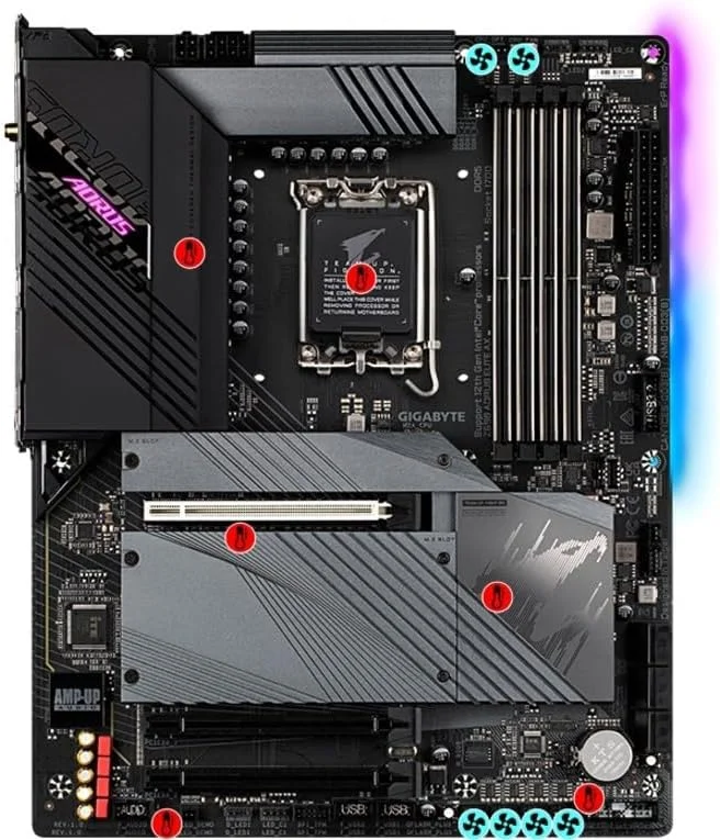 مادربرد گیمینگ GIGABYTE Z690 AORUS Elite AX (LGA 1700/ Intel Z690/ ATX/ DDR5/ Quad M.2/ PCIe 5.0/ USB 3.2 Gen2X2 Type-C/WiFi 6/2.5GbE LAN)