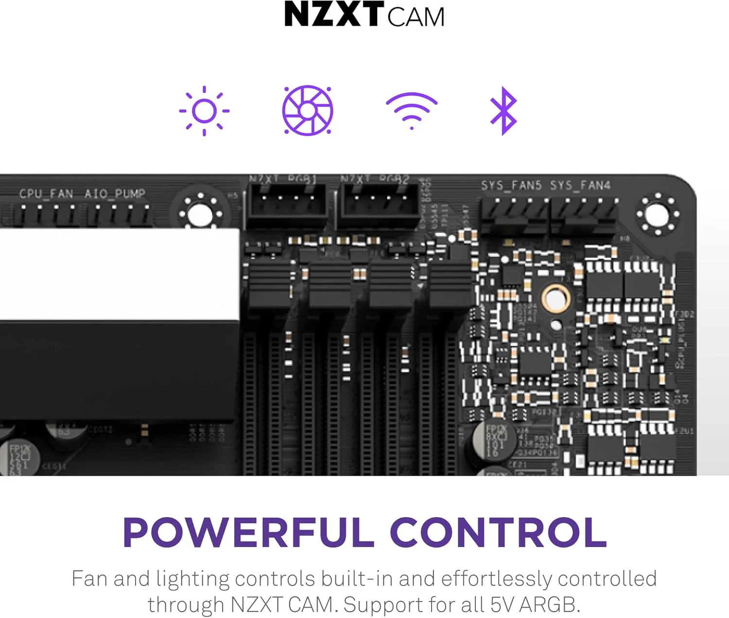 مادربرد NZXT N7 Z790 - N7-Z79XT-W1 - چیپست Intel Z790 (پشتیبانی از پردازنده های نسل 12 و 13) - مادربرد گیمینگ ATX - محافظ I/O یکپارچه - اتصال WiFi 6E - بلوتوث - سفید