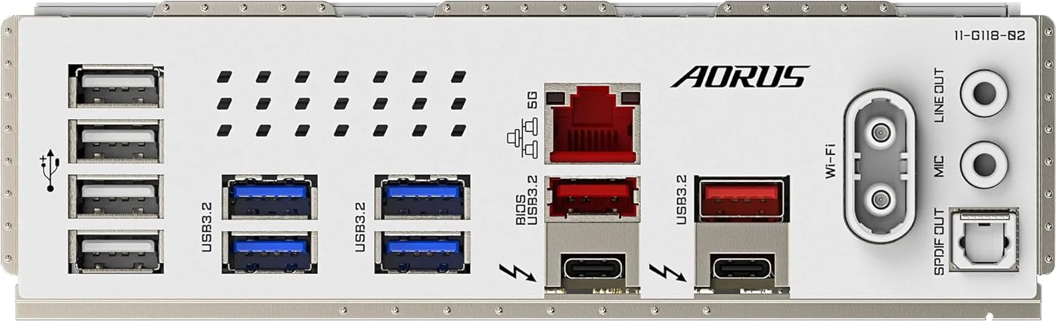 مادربرد GIGABYTE Z890 AORUS PRO ICE - پشتیبانی از پردازندههای Intel Core Ultra (سری 2)، VRM با 16+1+2 فاز، DDR5 تا 9500 مگاهرتز (OC)، 1xPCIe 5.0 + 4xPCIe 4.0، Wi-Fi 7، LAN 5GbE، Thunderbolt 4 مادربرد GIGABYTE Z890 AORUS PRO ICE - پشتیبانی از پردازندههای Intel Core Ultra (سری 2)، VRM با 16+1+2 فاز، DDR5 تا 9500 مگاهرتز (OC)، 1xPCIe 5.0 + 4xPCIe 4.0، Wi-Fi 7، LAN 5GbE، Thunderbolt 4