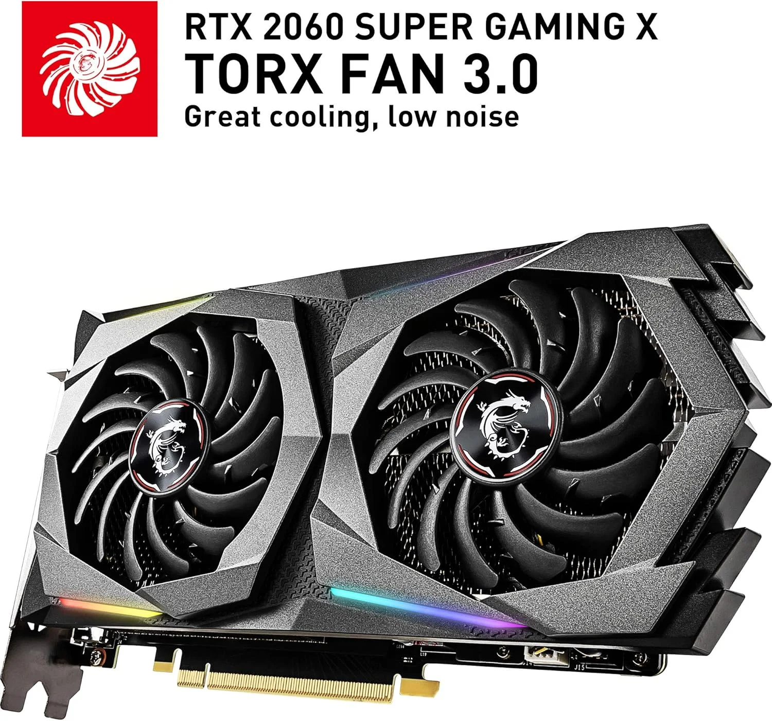 کارت گرافیک MSI Gaming GeForce RTX 2060 Super 8GB GDRR6 256-bit HDMI/DP G-SYNC Turing Architecture Overclocked (RTX 2060 Super Gaming X)