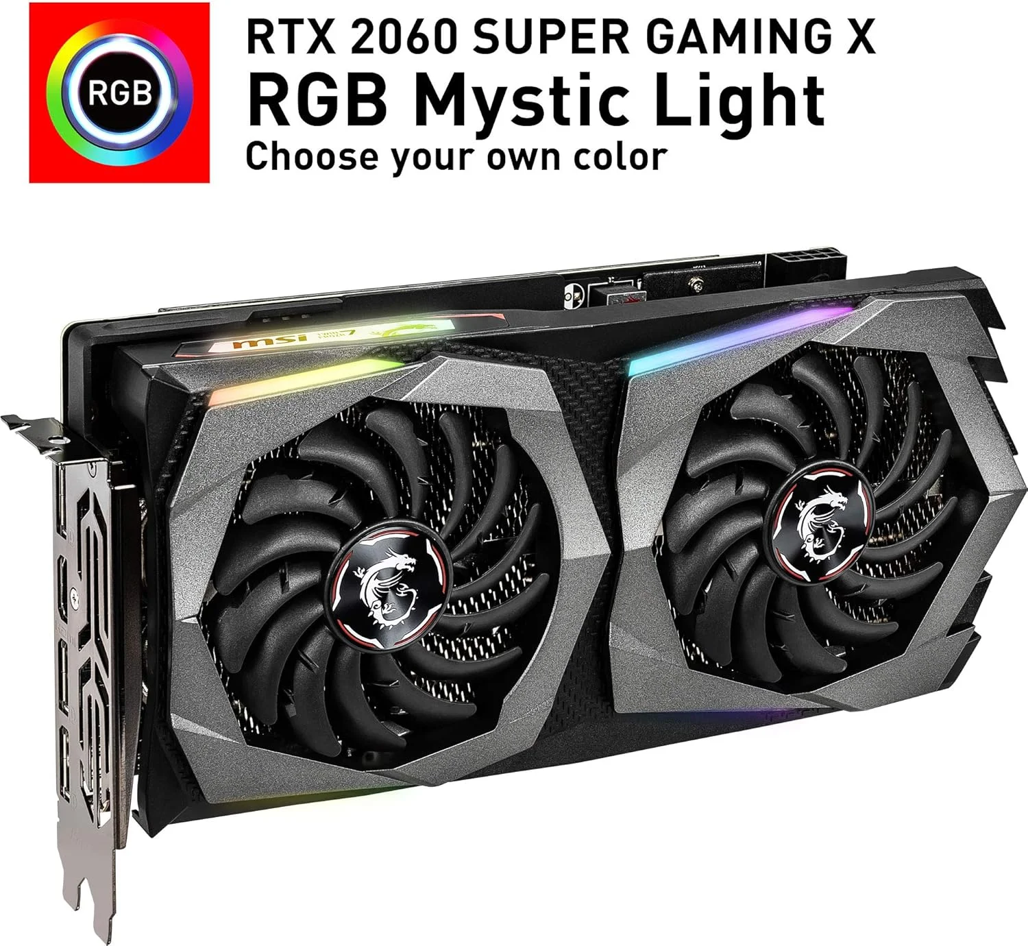 کارت گرافیک MSI Gaming GeForce RTX 2060 Super 8GB GDRR6 256-bit HDMI/DP G-SYNC Turing Architecture Overclocked (RTX 2060 Super Gaming X)