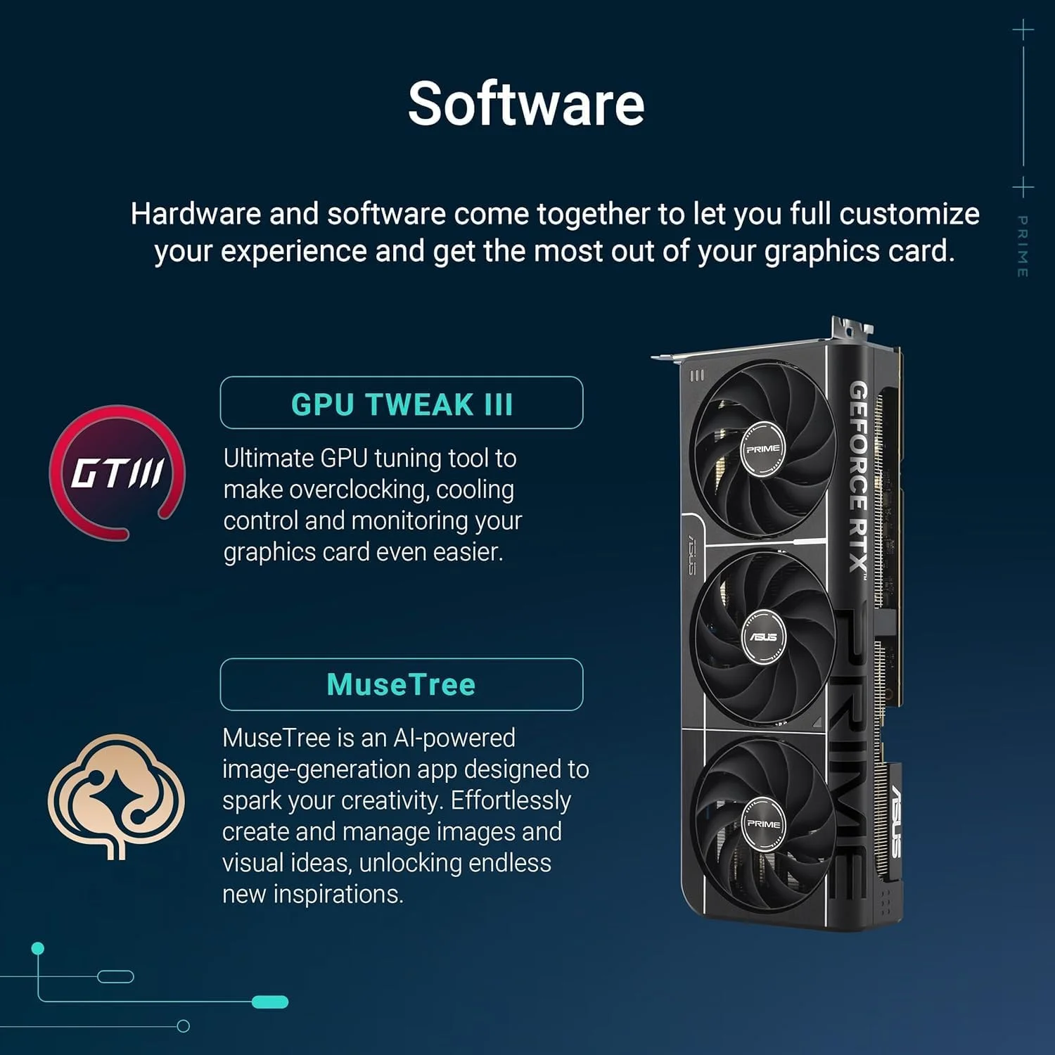 کارت گرافیک ایسوس پرایم GeForce RTX 5070 نسخه اورکلاک شده 12 گیگابایت – GDDR6، PCIe 4.0، دو فن، Ray Tracing
