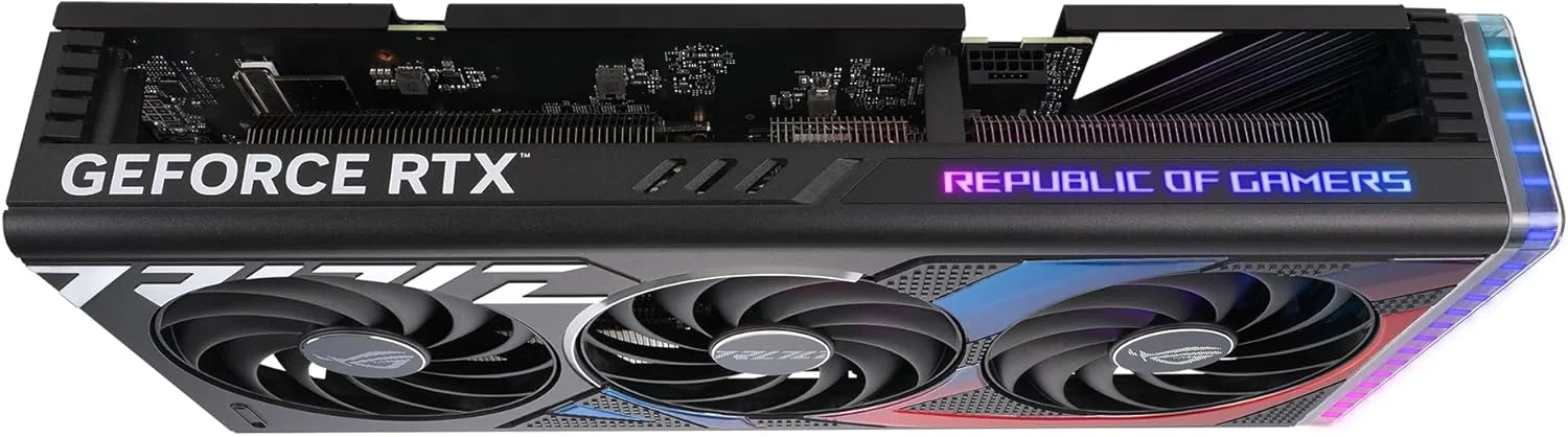 کارت گرافیک گیمینگ ایسوس ROG Strix GeForce RTX 4070 Super OC Edition (PCIe 4.0، 12GB GDDR6X، DLSS 3، HDMI 2.1a، DisplayPort 1.4a، صفحه پشتی تهویه دار بزرگ، حسگر نیرو، Aura Sync) کارت گرافیک گیمینگ ایسوس ROG Strix GeForce RTX 4070 Super OC Edition (PCIe 4.0، 12GB GDDR6X، DLSS 3، HDMI 2.1a، DisplayPort 1.4a، صفحه پشتی تهویه دار بزرگ، حسگر نیرو، Aura Sync)