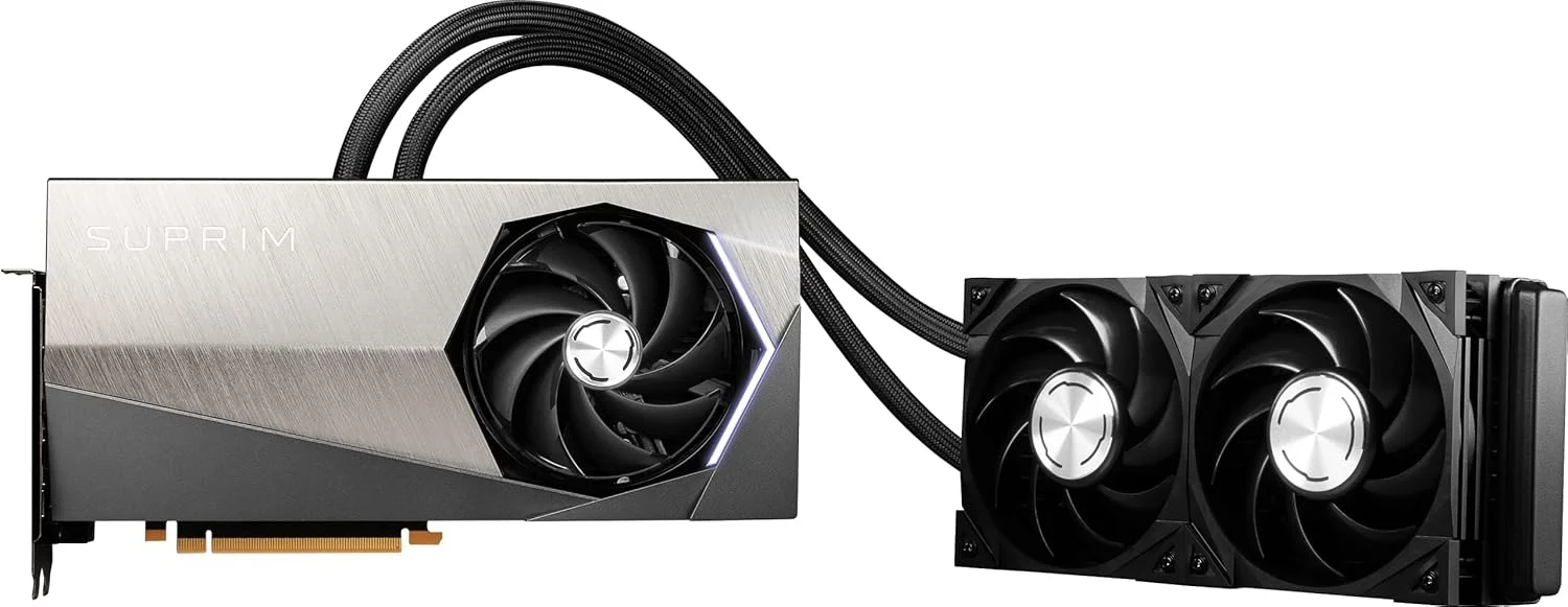 کارت گرافیک MSI Gaming GeForce RTX 4090 24GB GDRR6X 384-Bit HDMI/DP Nvlink Torx Fan 5 Ada Lovelace Architecture Liquid Cool OC (RTX 4090 SUPRIM Liquid X 24G)