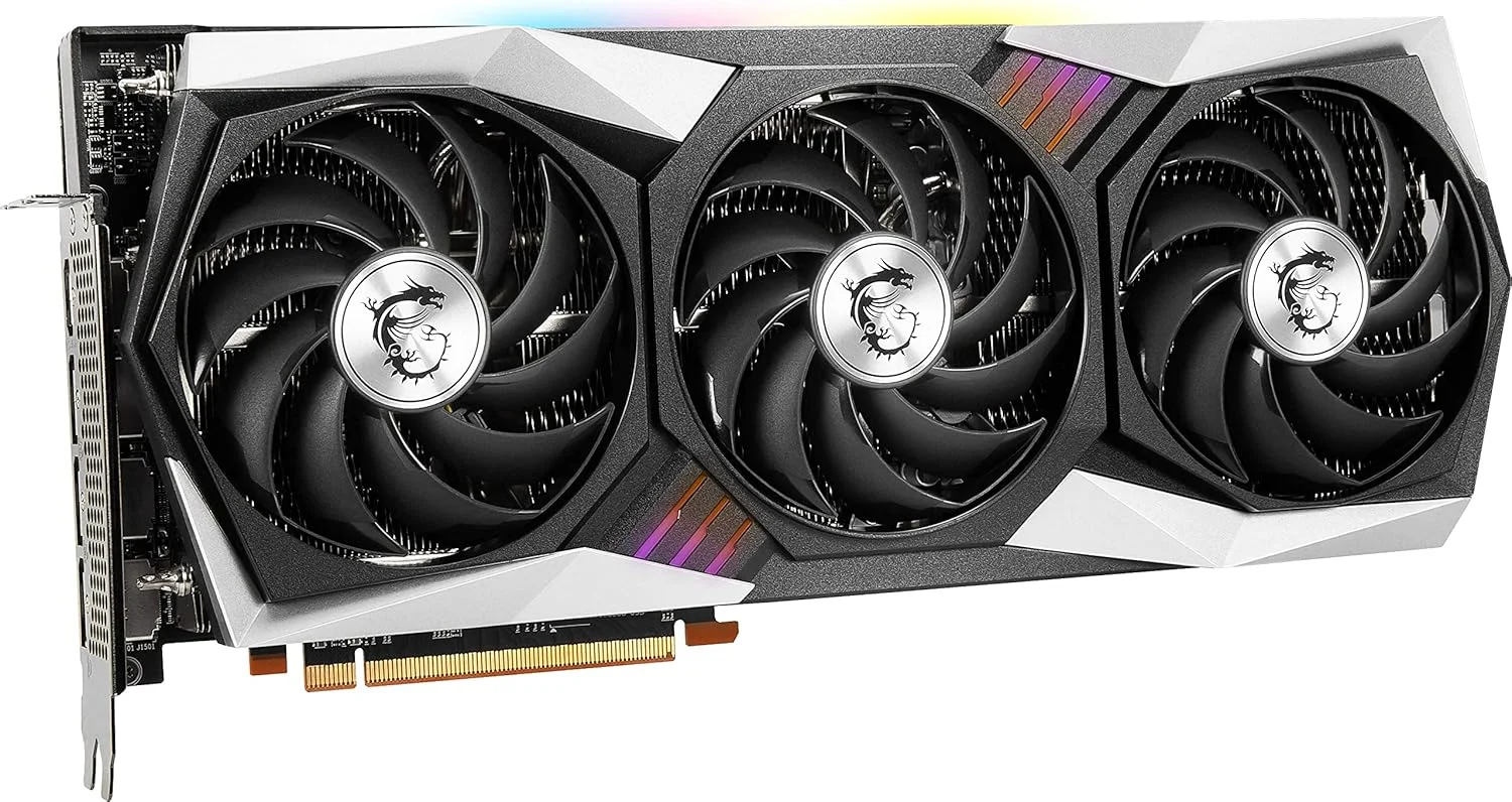 کارت گرافیک MSI Gaming Radeon RX 6900 XT با فرکانس بوست تا 2340 مگاهرتز، 256 بیتی، 16 گیگابایت GDDR6، DP/HDMI، سه فن Torx 4.0، FreeSync، DirectX 12، VR Ready، نورپردازی RGB (مدل RX 6900 XT Gaming X Trio 16G)