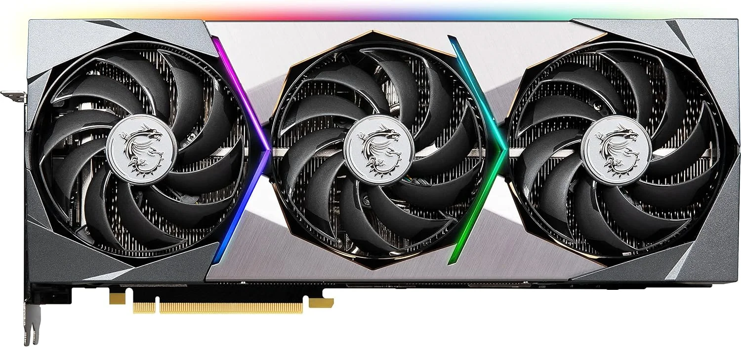 کارت گرافیک MSI Gaming NVIDIA GeForce RTX 3080 LHR 10GB GDRR6X 320-Bit HDMI/DP Nvlink Torx Fan 4 RGB Ampere Architecture (RTX Suprim X 10G LHR) (بازسازی شده)