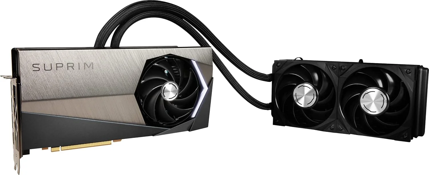 کارت گرافیک MSI Gaming GeForce RTX 4090 24GB GDRR6X 384-Bit HDMI/DP Nvlink Torx Fan 5 Ada Lovelace Architecture Liquid Cool OC (RTX 4090 SUPRIM Liquid X 24G)