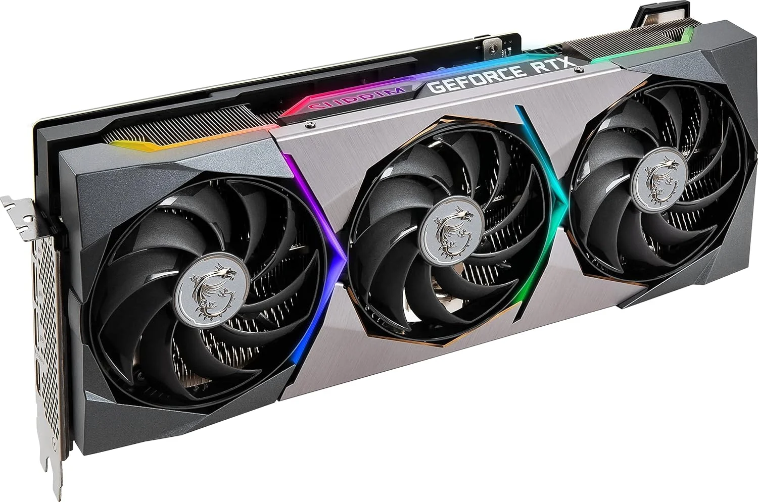 کارت گرافیک MSI Gaming NVIDIA GeForce RTX 3080 LHR 10GB GDRR6X 320-Bit HDMI/DP Nvlink Torx Fan 4 RGB Ampere Architecture (RTX Suprim X 10G LHR) (بازسازی شده)