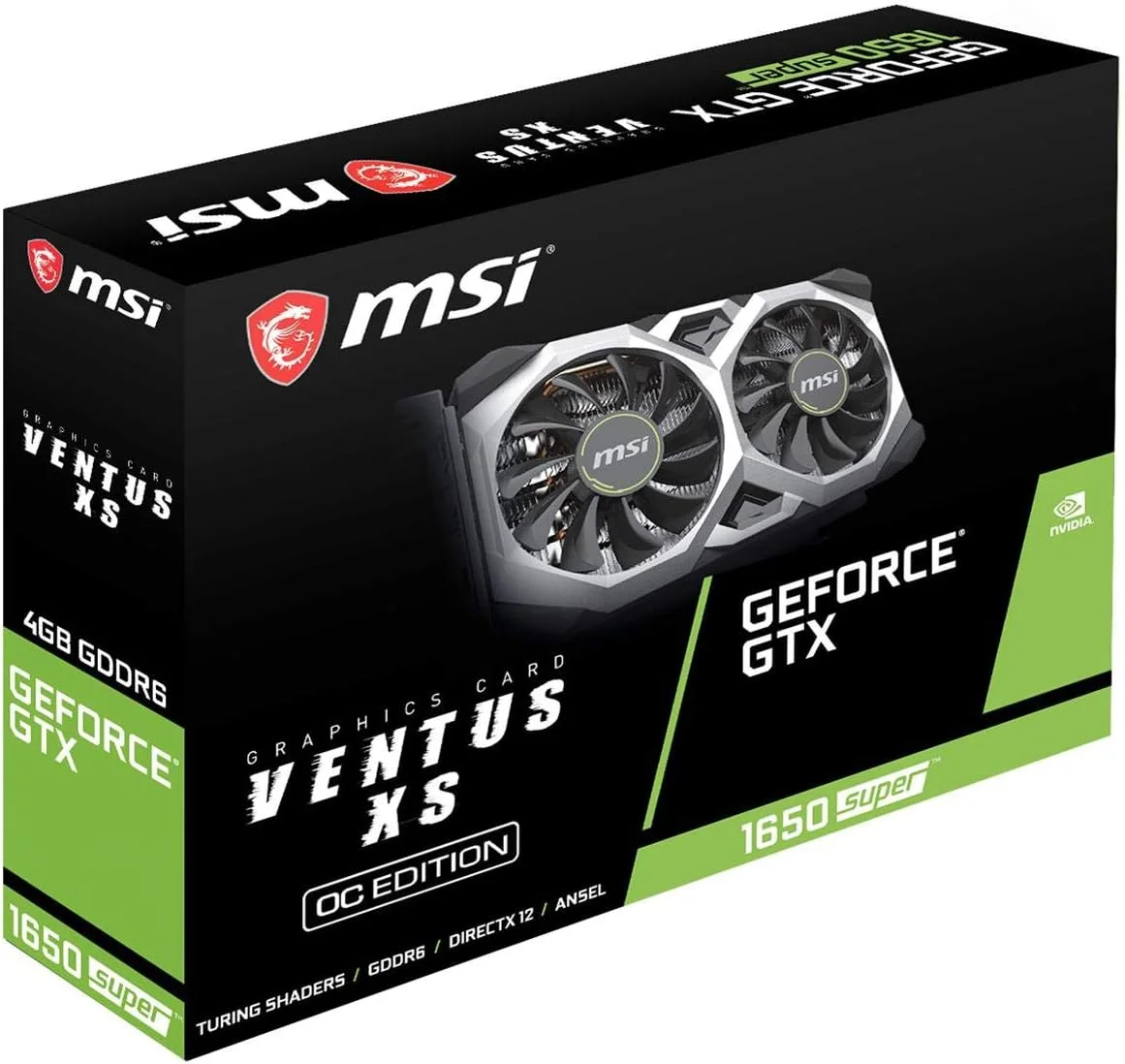 کارت گرافیک گیمینگ MSI GeForce GTX 1650 Super Ventus XS OC - مشکی (912-V809-3294) کارت گرافیک گیمینگ MSI GeForce GTX 1650 Super Ventus XS OC - مشکی (912-V809-3294)