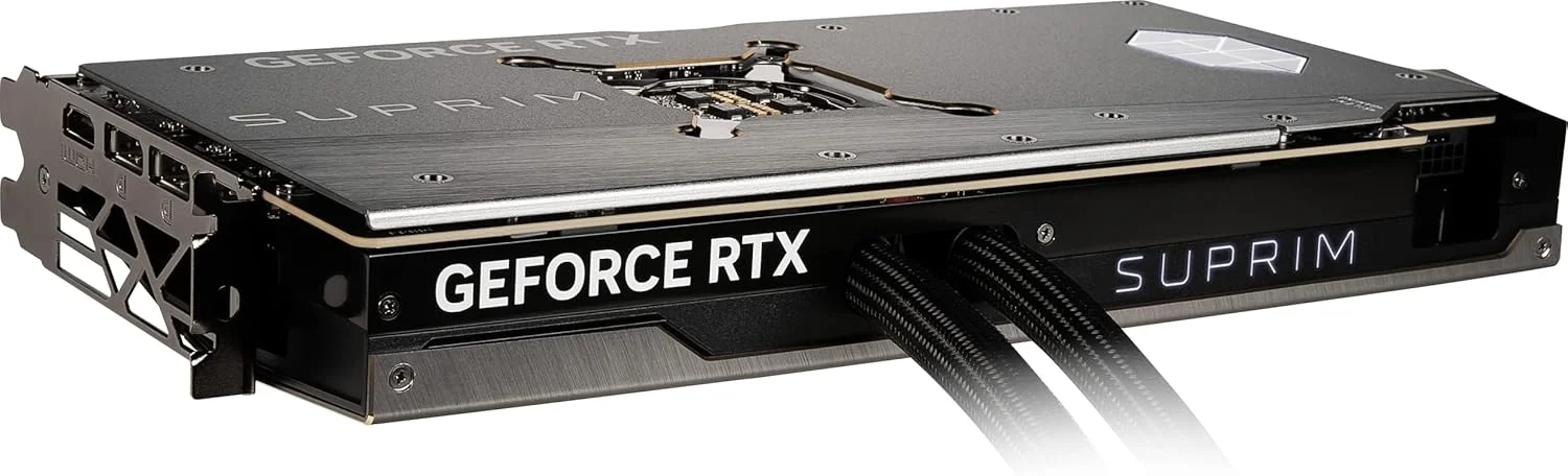 کارت گرافیک MSI Gaming GeForce RTX 4090 24GB GDRR6X 384-Bit HDMI/DP Nvlink Torx Fan 5 Ada Lovelace Architecture Liquid Cool OC (RTX 4090 SUPRIM Liquid X 24G)