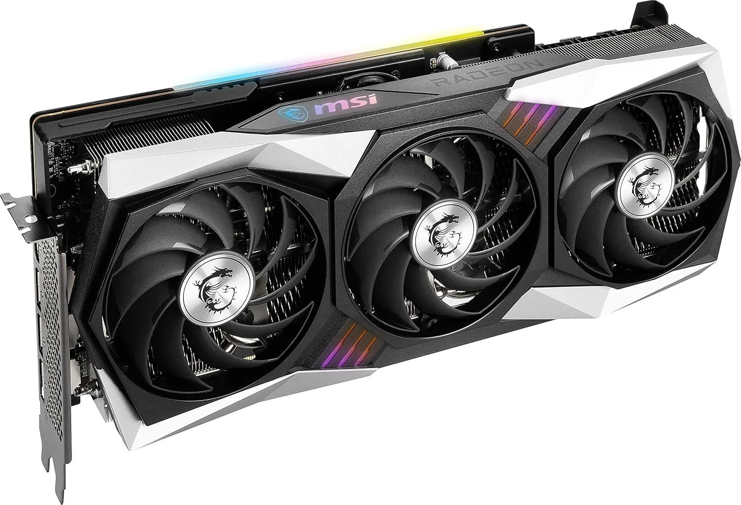 کارت گرافیک MSI Gaming Radeon RX 6900 XT با فرکانس بوست تا 2340 مگاهرتز، 256 بیتی، 16 گیگابایت GDDR6، DP/HDMI، فن های Triple Torx 4.0، FreeSync، DirectX 12، VR Ready، نورپردازی RGB (RX 6900 XT Gaming X Trio 16G)