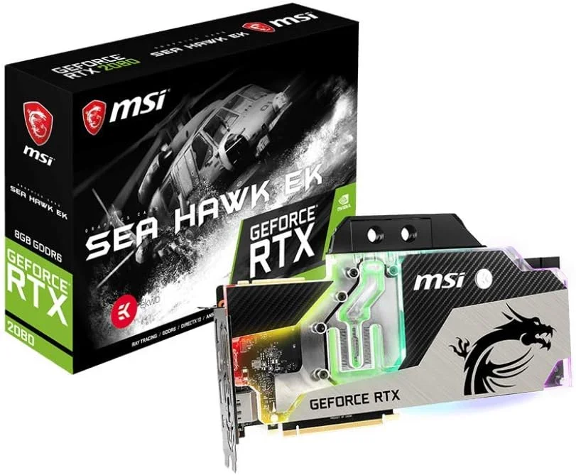 کارت گرافیک MSI RTX 2080 SEA HAWK EK X با فرکانس بوست 1860 مگاهرتز GeForce RTX 2080 SEA HAWK EK X