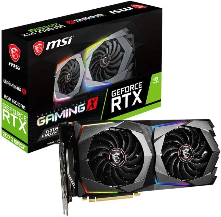 کارت گرافیک MSI Gaming GeForce RTX 2070 Super 8GB GDRR6 256-Bit HDMI/DP Nvlink Twin-Froze Turing Architecture Overclocked (RTX 2070 Super Gaming X)