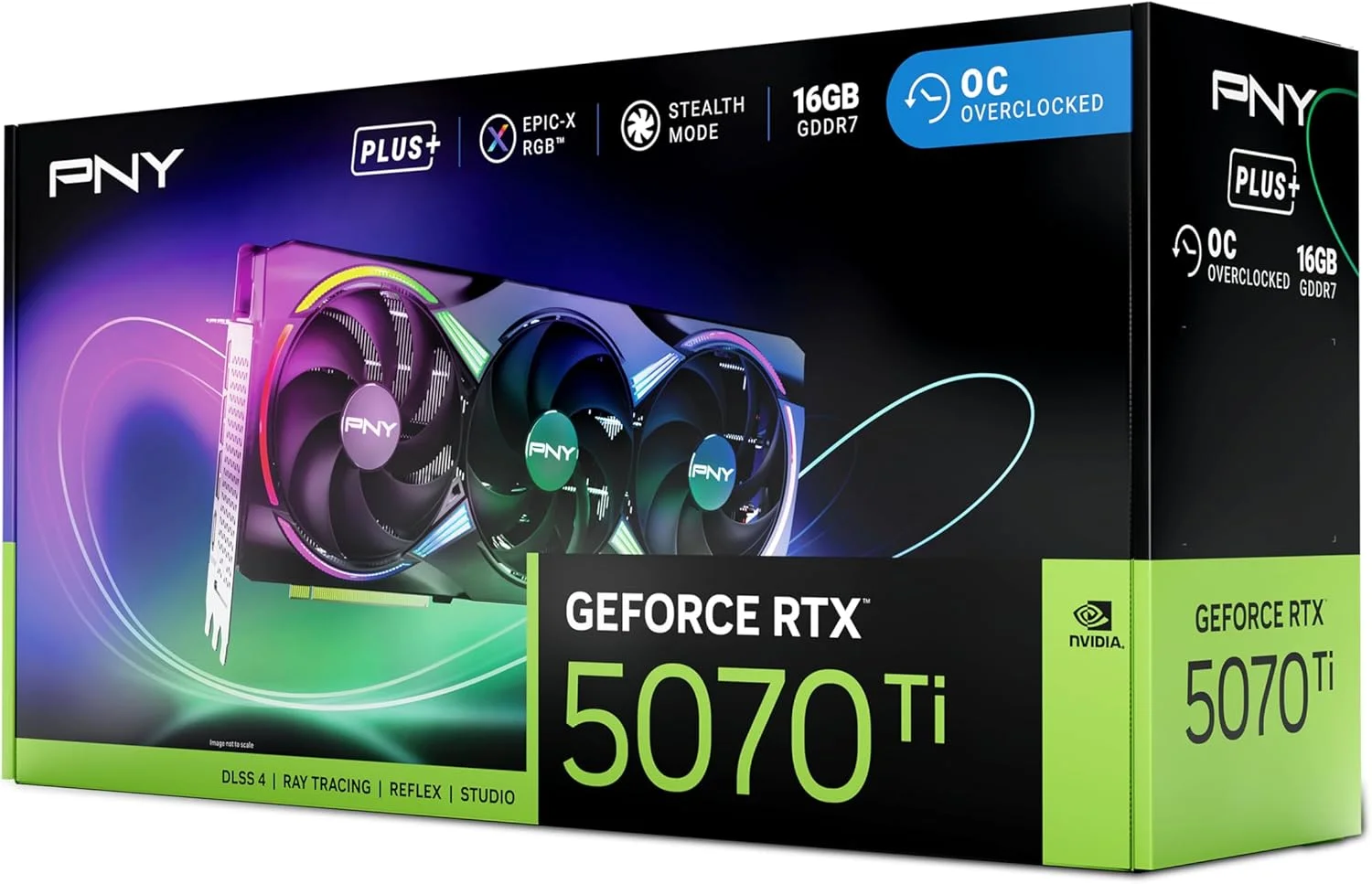 کارت گرافیک PNY GEFORCE RTX™ 5070 Ti 16GB ARGB Overclocked Triple Fan Plus DLSS 4