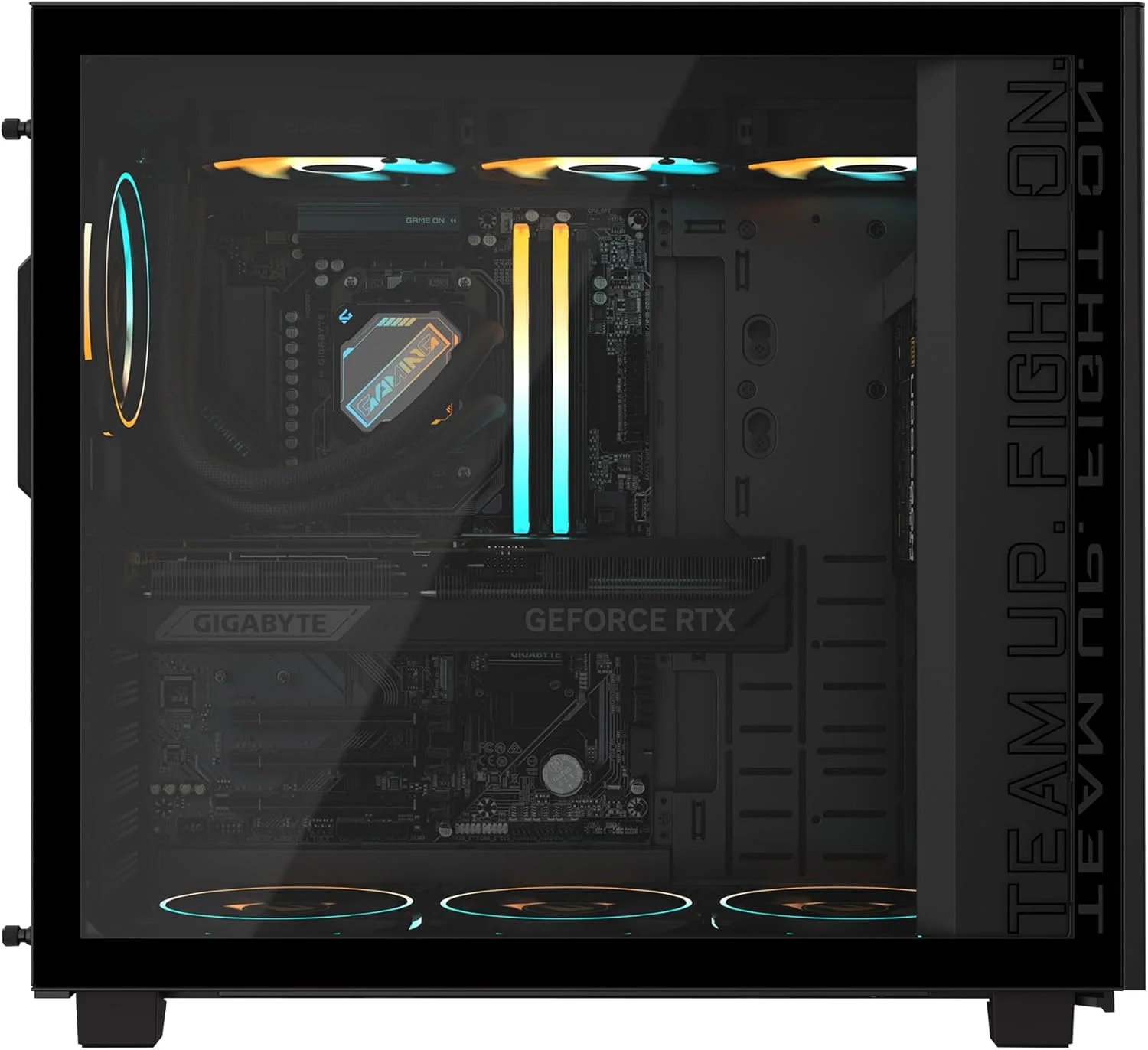 کامپیوتر گیمینگ دسکتاپ GIGABYTE AORUS، AMD Ryzen 7 9700X، GIGABYTE RTX 5070 Ti، 32 گیگابایت DDR5، 2 ترابایت SSD، ویندوز 11، AORUS Prime 5 AP5A7N7T-5000