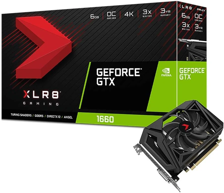 کارت گرافیک پی ان وای GeForce GTX 1660 6GB XLR8 Gaming Overclocked Edition