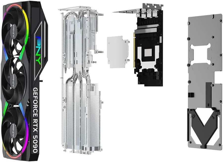 کارت گرافیک PNY GeForce RTX™ 5090 32GB ARGB OC با سه فن و DLSS 4