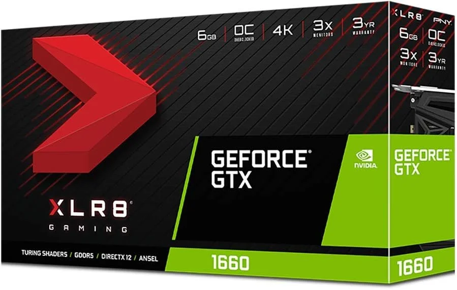 کارت گرافیک پی ان وای GeForce GTX 1660 6GB XLR8 Gaming Overclocked Edition