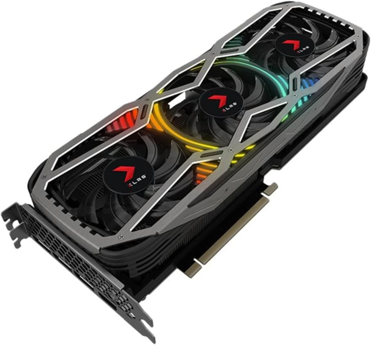 کارت گرافیک Pny سازگار با Geforce RTX 3080 12GB XLr8 Gaming Revel Epic X Rgb Triple Fan Lhr، مشکی