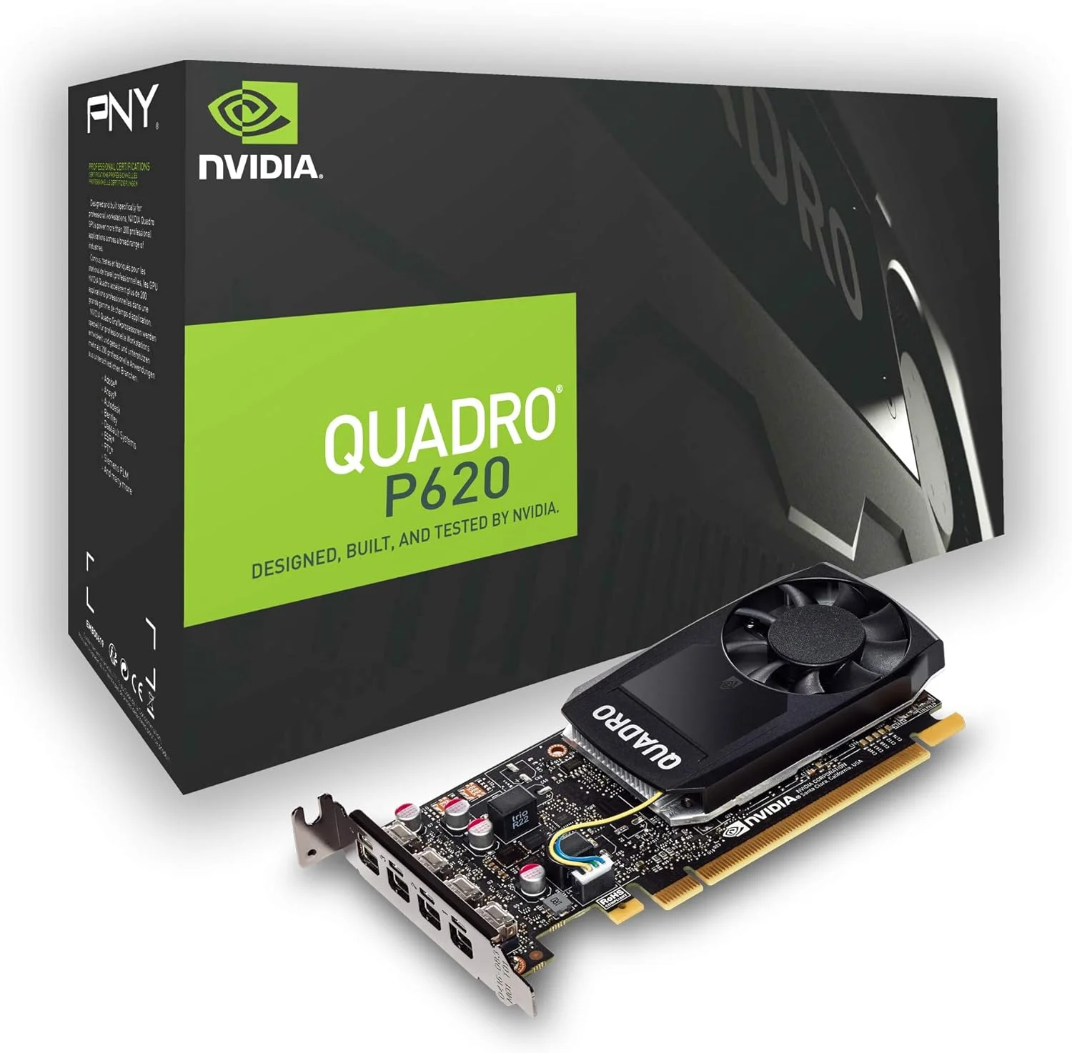 کارت گرافیک Pny QuadroVCQP620-PB 2Gb Gddr5 - 4X Mini Displayport