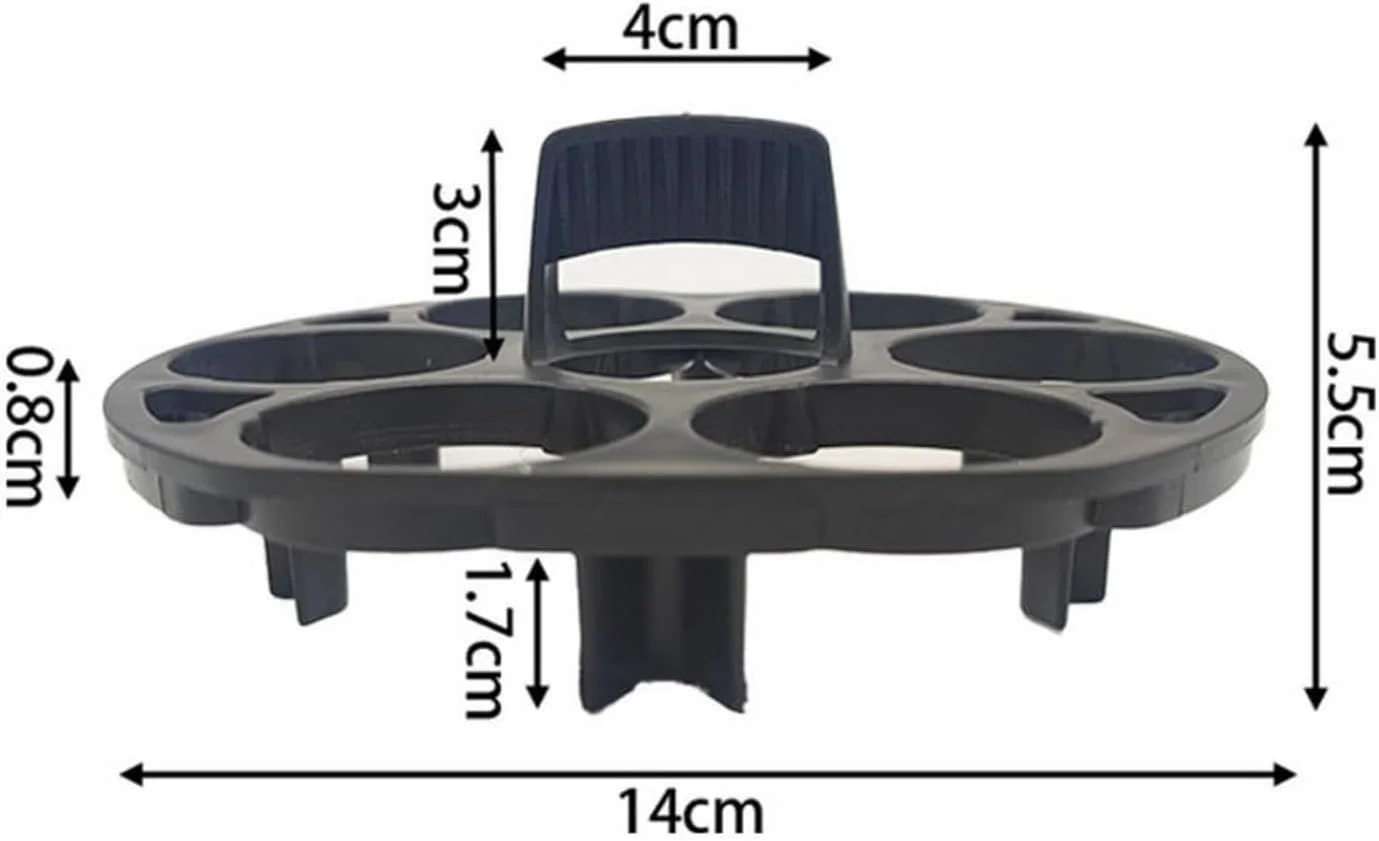 نگهدارنده تخم مرغ KASTWAVE برای 7 تخم مرغ، پلاستیک مقاوم در برابر حرارت و بدون BPA، جلوگیری از غلتیدن، نگهداری آسان در یخچال، سازگار با Instant Pot، مشکی نگهدارنده تخم مرغ KASTWAVE برای 7 تخم مرغ، پلاستیک مقاوم در برابر حرارت و بدون BPA، جلوگیری از غلتیدن، نگهداری آسان در یخچال، سازگار با Instant Pot، مشکی