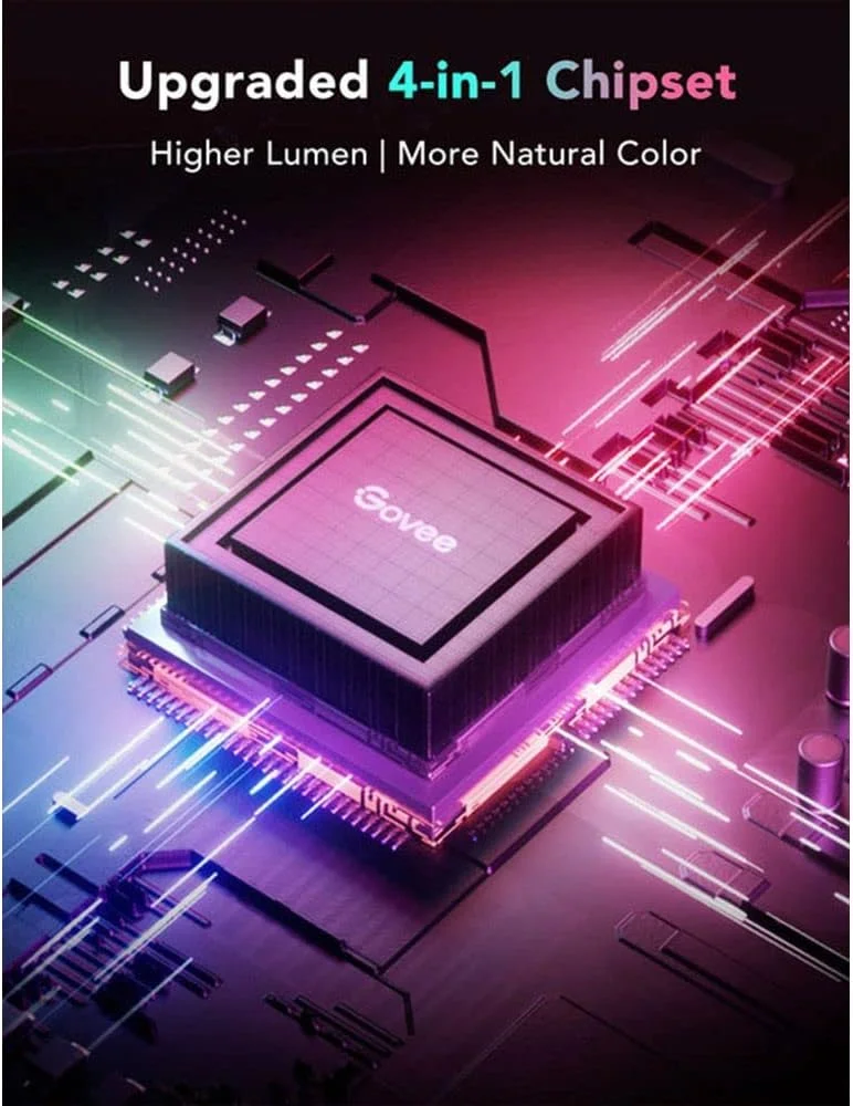 نوار چراغ LED هوشمند گووی مدل M1 RGBIC طول 2 متر (دارای اپلیکیشن) نوار چراغ LED هوشمند گووی مدل M1 RGBIC طول 2 متر (دارای اپلیکیشن)