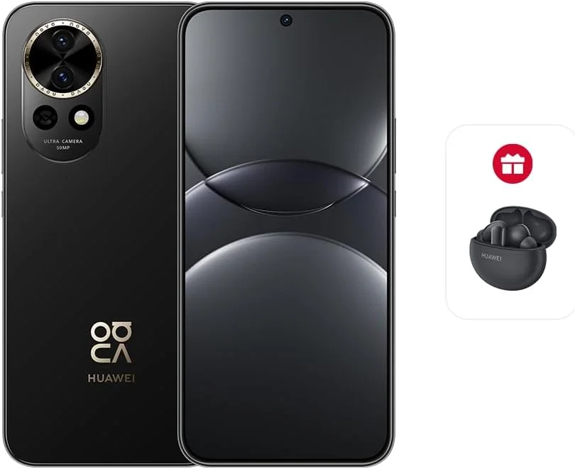 گوشی هوشمند HUAWEI nova 13، صفحه نمایش 6.7 اینچی OLED با لبه تخت، 12 گیگابایت + 256 گیگابایت، دوربین سلفی فوق عریض 60 مگاپیکسلی، بهترین حالت چهره با هوش مصنوعی، شارژ سریع 100 واتی SuperCharge Turbo، باتری 5000 میلی آمپر ساعتی، مشکی + هدیه