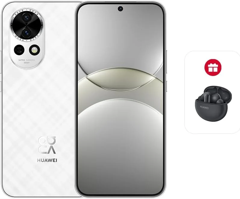 گوشی هوشمند HUAWEI nova 13، صفحه نمایش 6.7 اینچی OLED با لبه تخت، 12 گیگابایت + 256 گیگابایت، دوربین سلفی فوق عریض 60 مگاپیکسلی، بهترین حالت چهره با هوش مصنوعی، شارژ سریع 100 واتی SuperCharge Turbo، 5000 میلی آمپر ساعت، سفید + هدیه