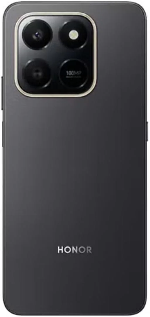 گوشی هوشمند HONOR X7d 4G، رم 8 گیگابایت، رام 256 گیگابایت، دو سیم کارت، باتری 6500 میلی آمپر ساعت، دوربین 108 مگاپیکسل، صفحه نمایش 6.77 اینچی 120 هرتز، مشکی مخملی - نسخه خاورمیانه