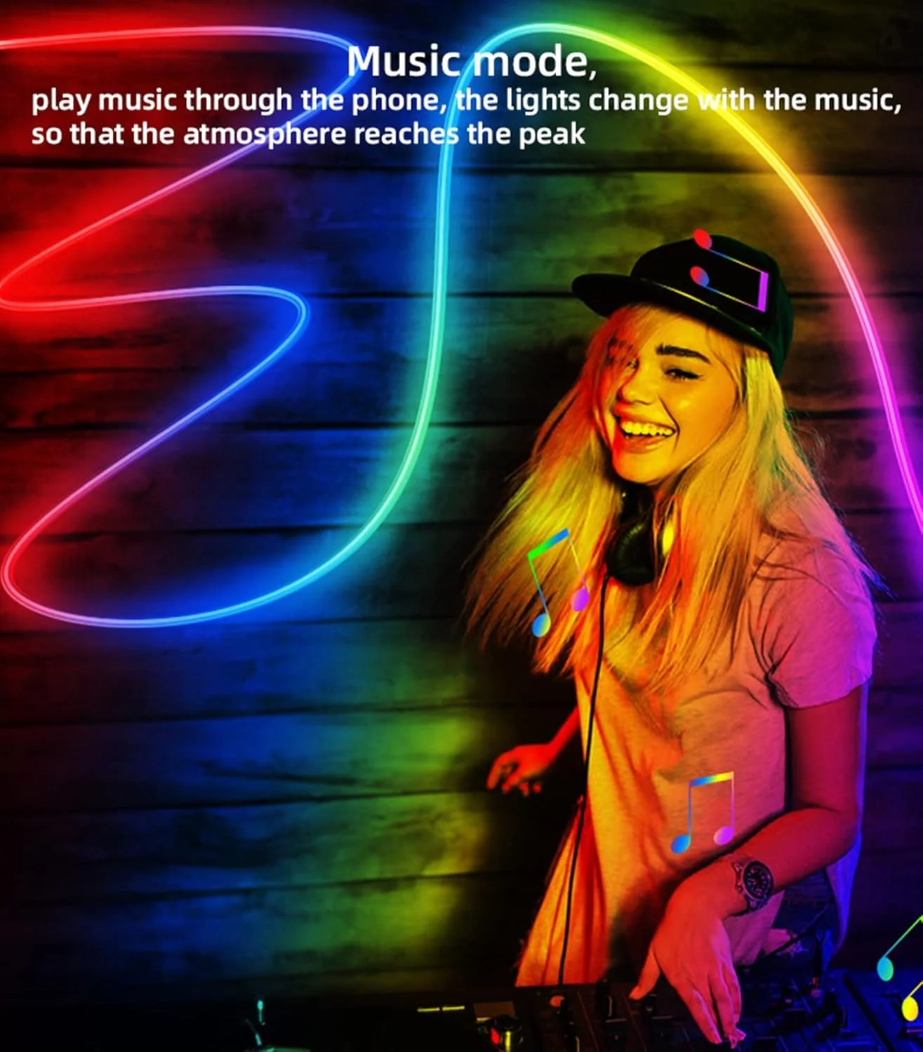 نوار نئون RGB-IC نالاکال، با همگام سازی موسیقی از طریق وای فای، چراغ های طنابی LED DIY با کنترل از راه دور، کنترل برنامه Tuya Smart Life، ضد آب IP68، سازگار با الکسا و دستیار گوگل (3 متر)