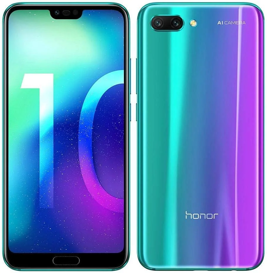گوشی موبایل آنر 10 دو سیم کارت - 128 گیگابایت، 4 گیگابایت رم، 4G LTE، سبز فانتوم